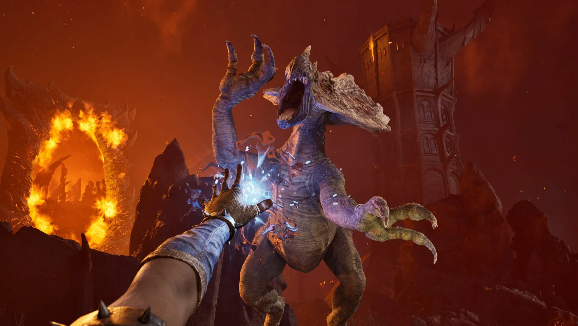 Cánh cổng Oblivion nguy hiểm xuất hiện trong game The Elder Scrolls IV Oblivion Remastered