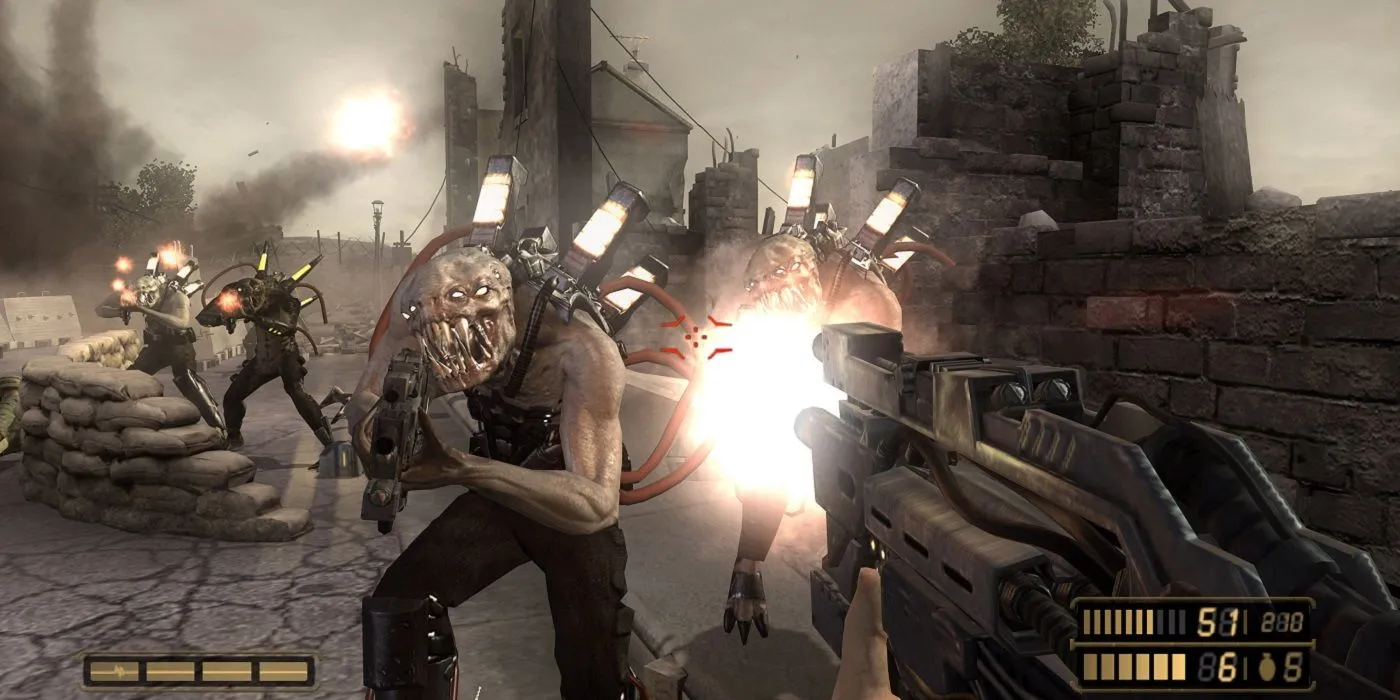 Cảnh gameplay từ game bắn súng Resistance: Fall of Man