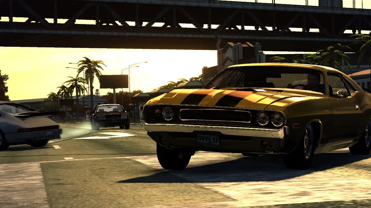 Cảnh rượt đuổi xe hơi trong game Driver: San Francisco