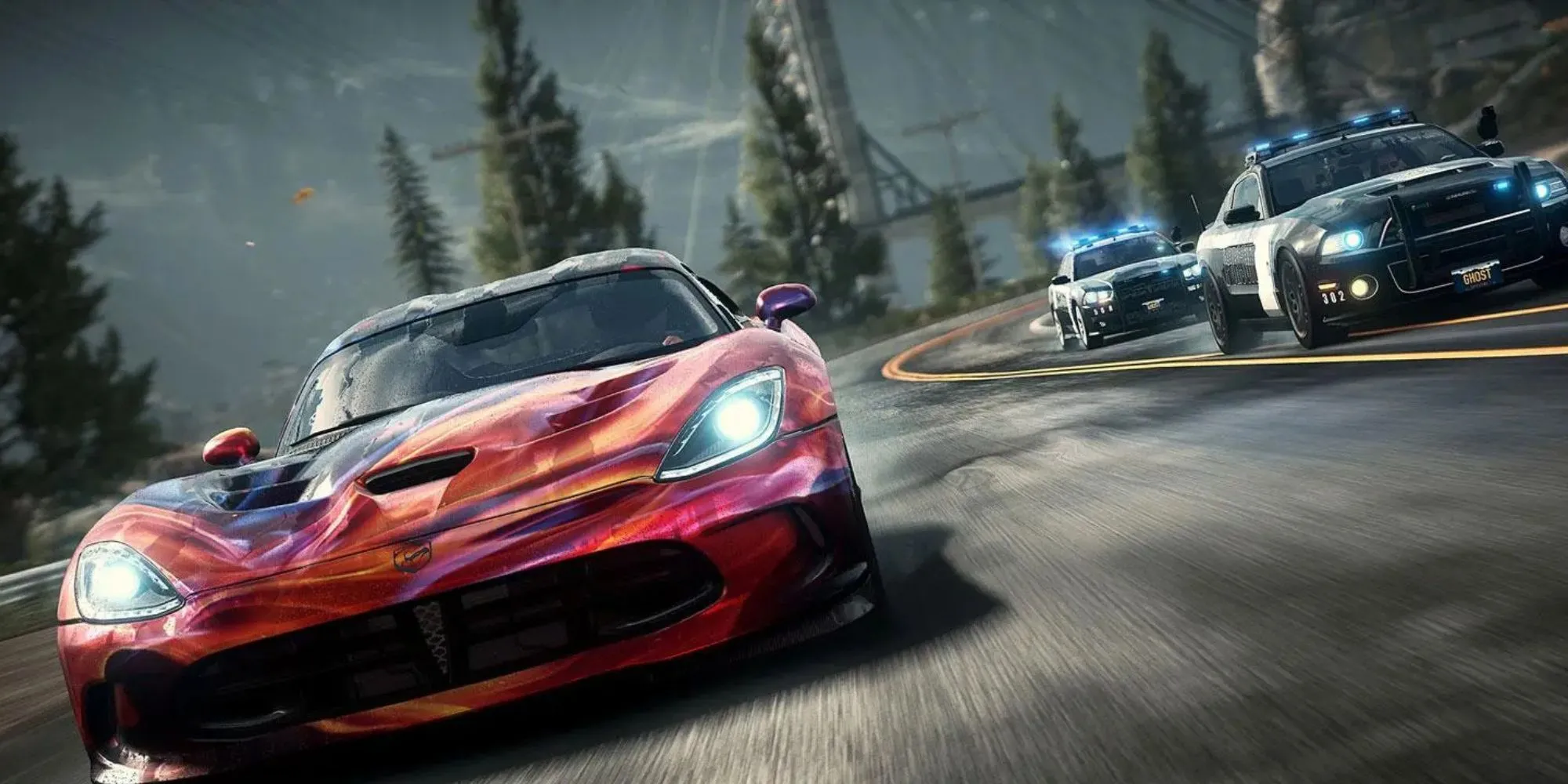 Cảnh truy đuổi trong Need for Speed Rivals