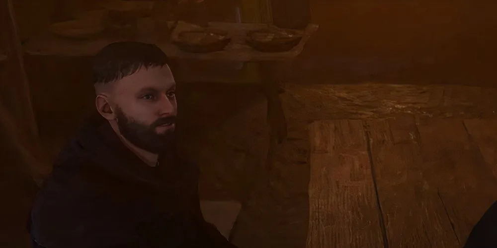 Chenyek trình bày kế hoạch chi tiết cho Henry về việc phá hoại mỏ bạc trong nhiệm vụ The Spark của Kingdom Come Deliverance 2