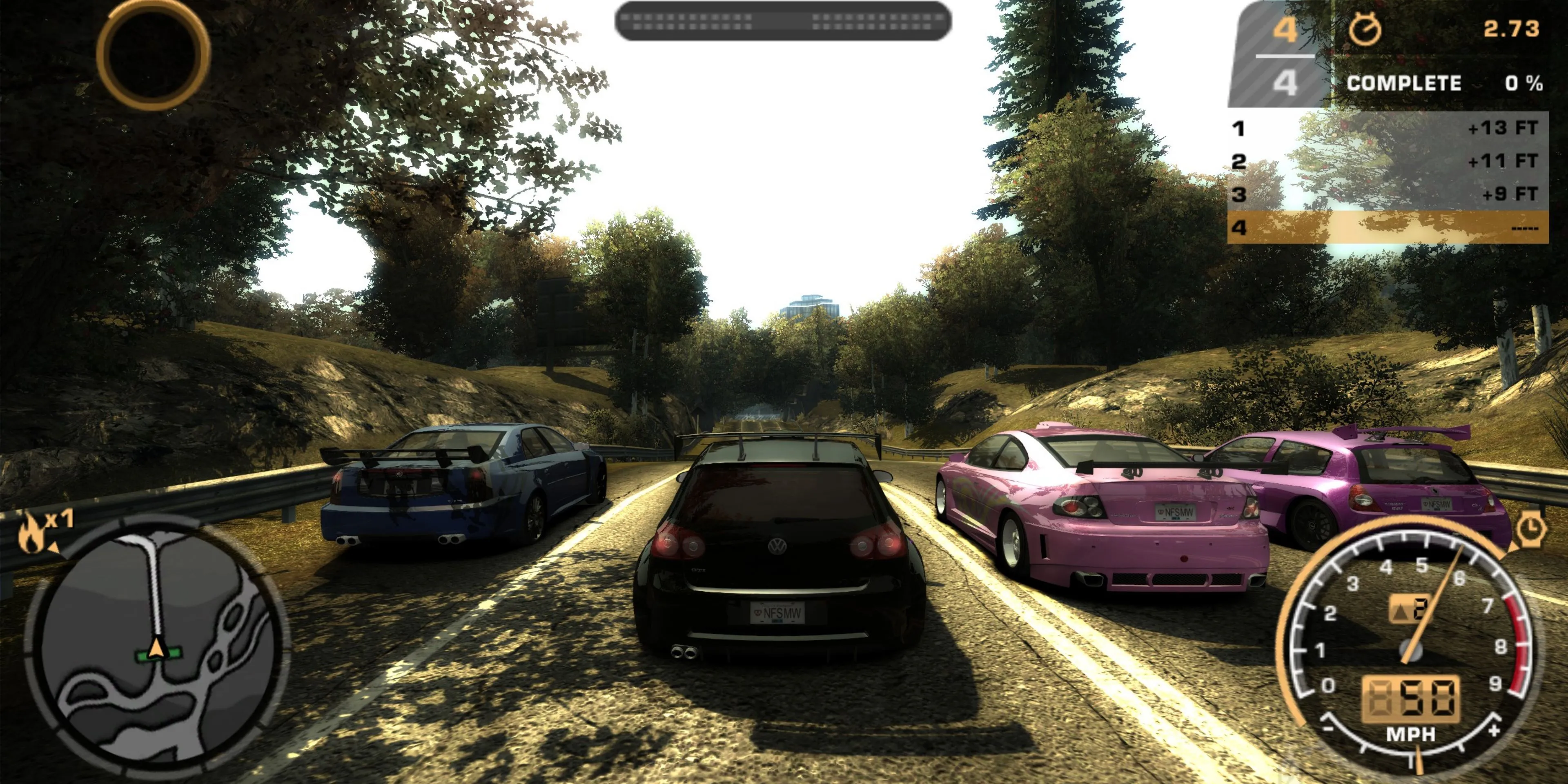 Chiếc BMW M3 GTR trong Need For Speed Most Wanted 2005