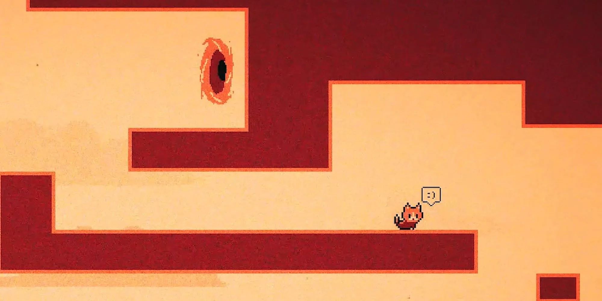 Chú mèo nhân vật chính trong game Mrs.Cat in Mars trên Sao Hỏa