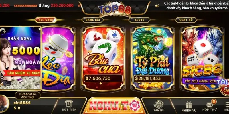 Cổng game Top88 – Trải nghiệm đổi thưởng đỉnh cao và uy tín