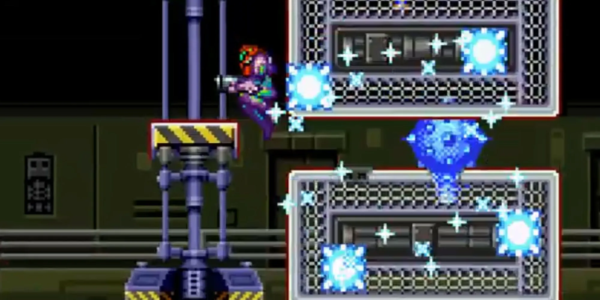 Đòn tấn công băng lan tỏa từ Diffusion Missile trong Metroid Fusion