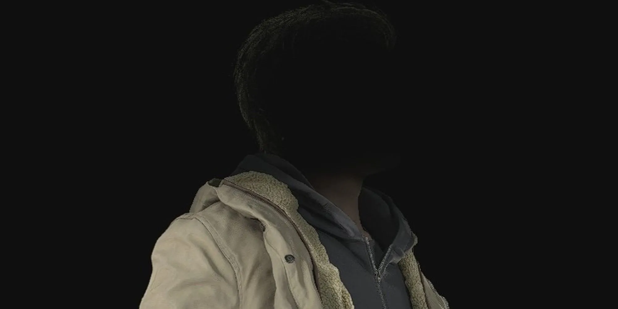 Ethan Winters với khuôn mặt bị che khuất, minh họa cho bí ẩn và sức sống dai dẳng trong Resident Evil