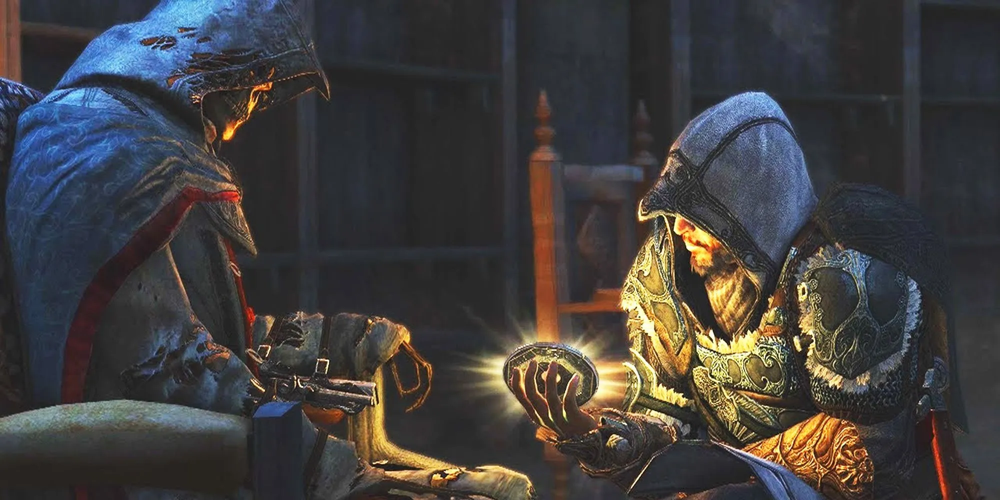 Ezio Auditore gặp gỡ Altair Ibn-La'Ahad trong khoảnh khắc đáng nhớ ở Assassin's Creed Revelations