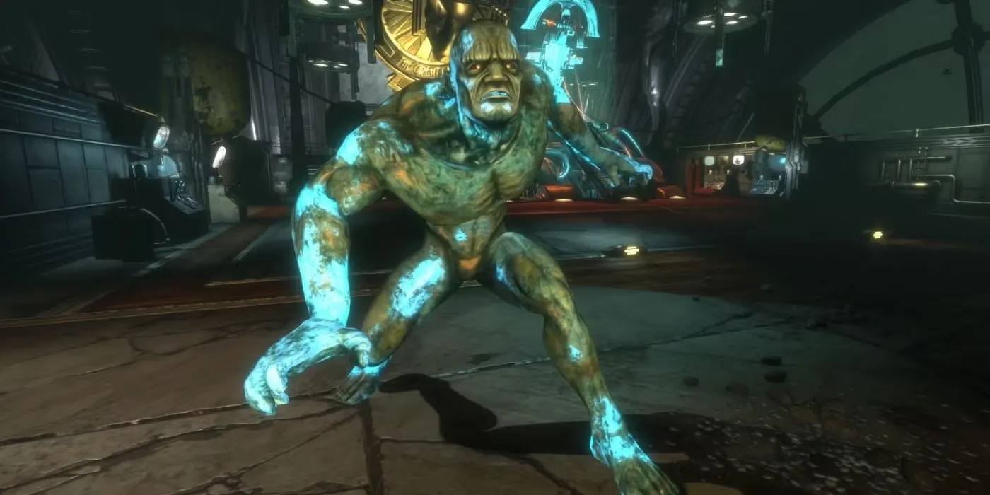 Frank Fontaine trong hình dạng trùm cuối của BioShock, một trận đấu gây thất vọng lớn