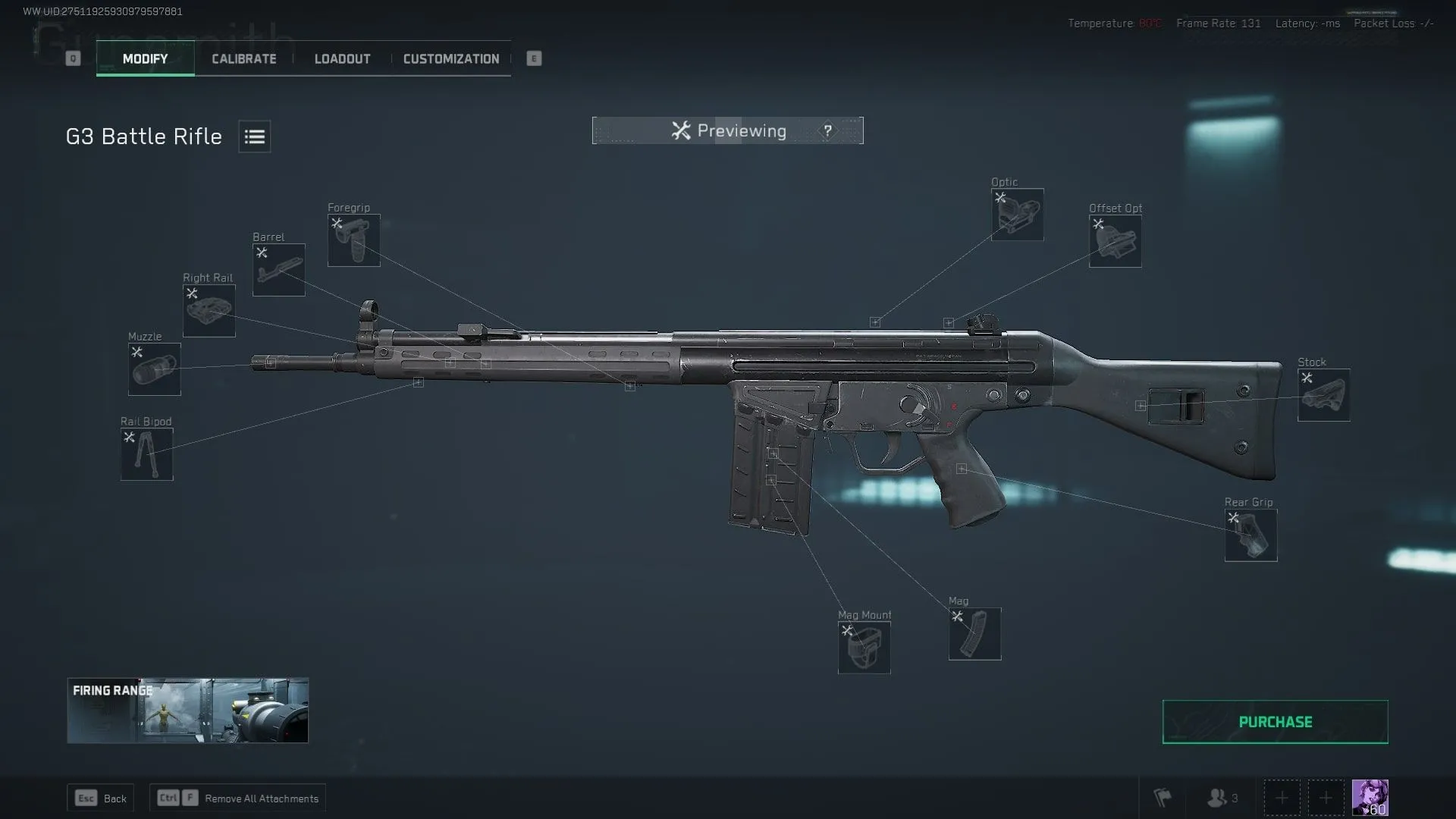 G3 battle rifle với nhiều phụ kiện tùy chỉnh trong Delta Force