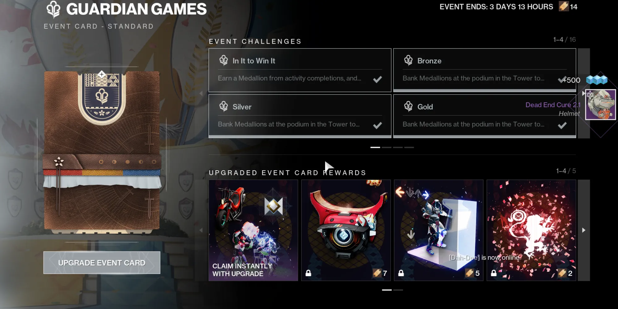 Game thủ Destiny 2 farm orb hiệu quả tại Shuro Chi để hoàn thành Contender Card Guardian Games