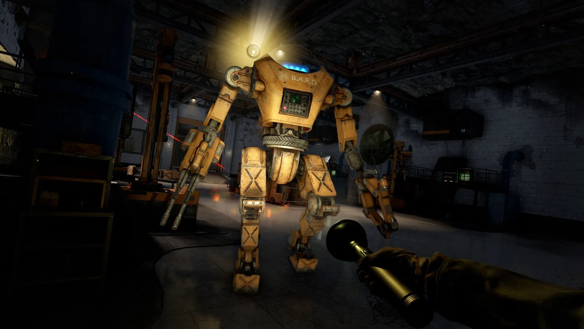 Gameplay Atomfall với nhân vật khám phá môi trường hoang tàn và các công trình đổ nát