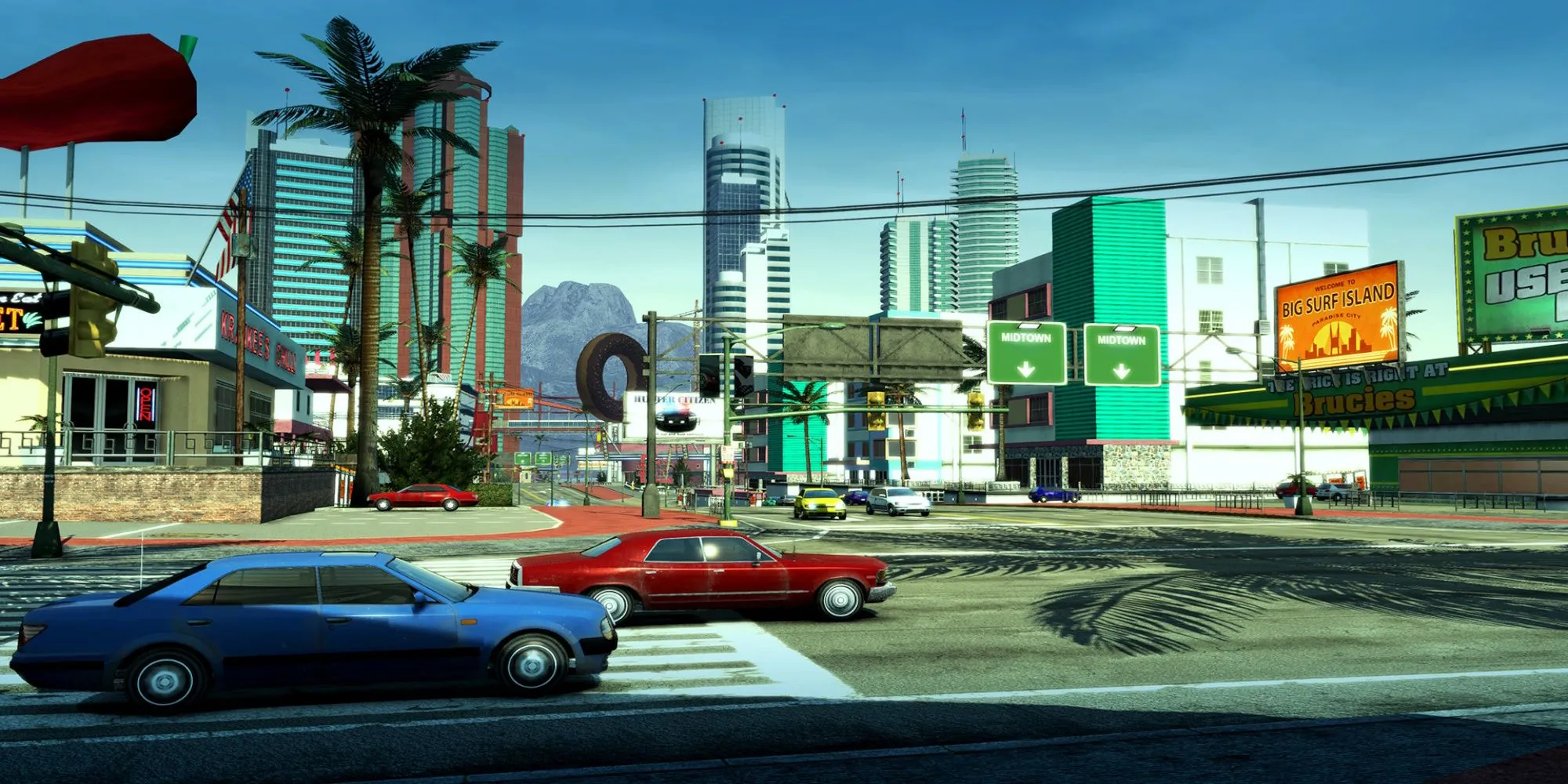 Gameplay Burnout Paradise Remastered với đồ họa cải tiến trên Steam