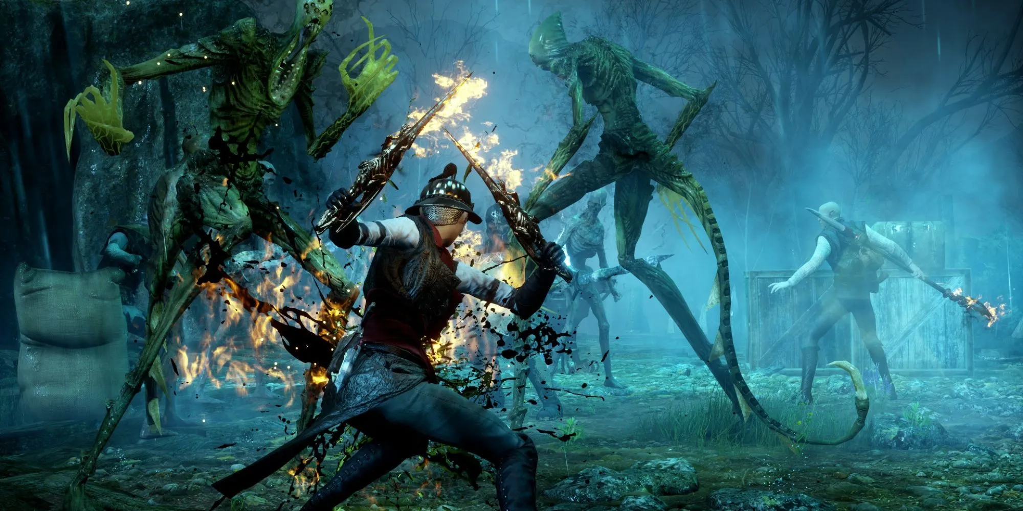 Giao diện chiến đấu tổ đội trong Dragon Age Inquisition