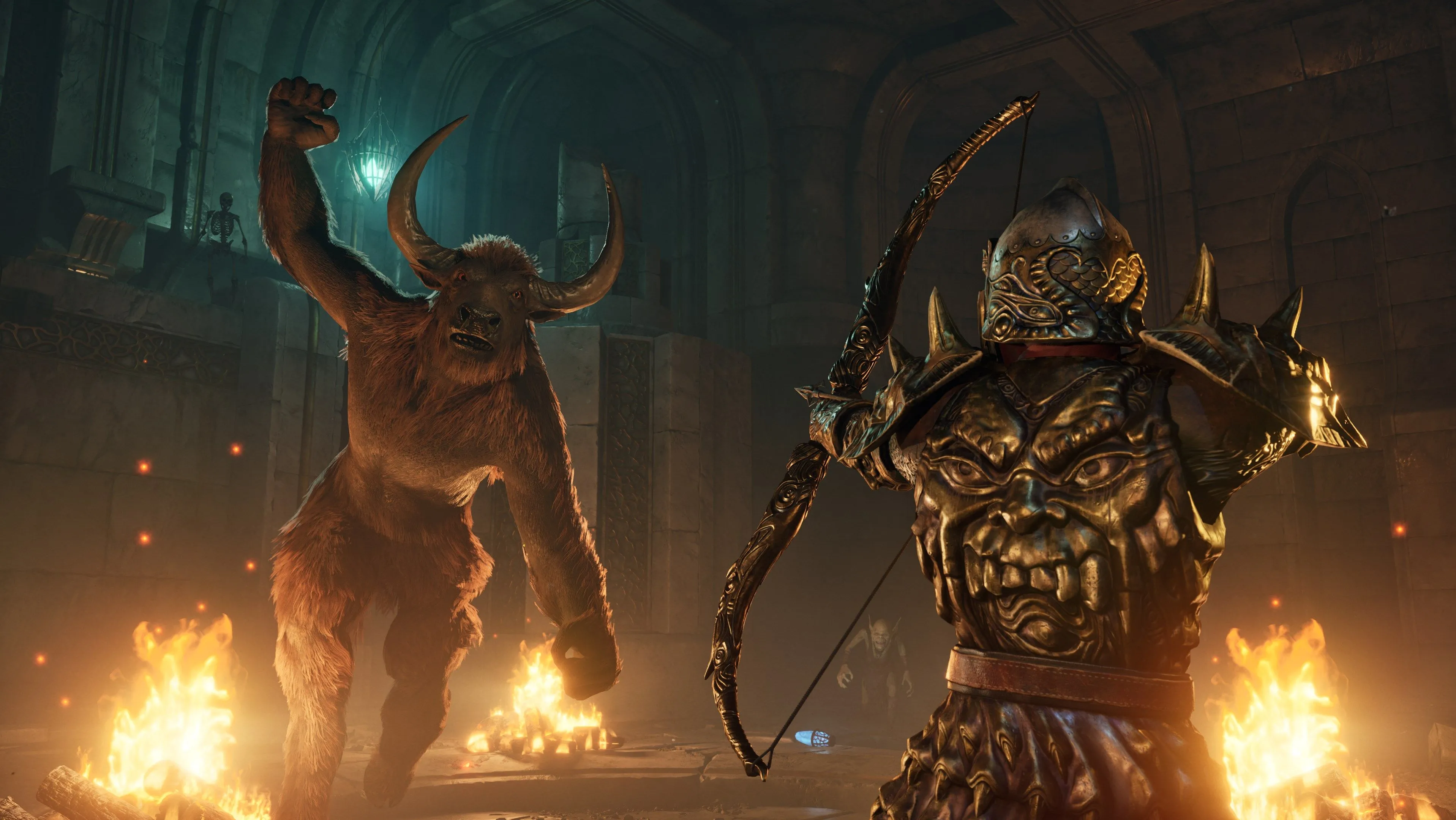 Giao diện chiến đấu trong Oblivion Remastered với hiệu ứng phép thuật và kẻ địch