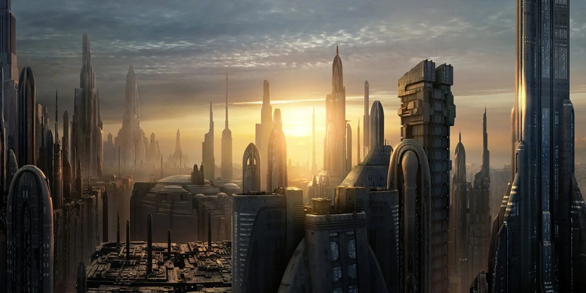 Hành tinh Coruscant sầm uất, trung tâm của thiên hà trong Star Wars