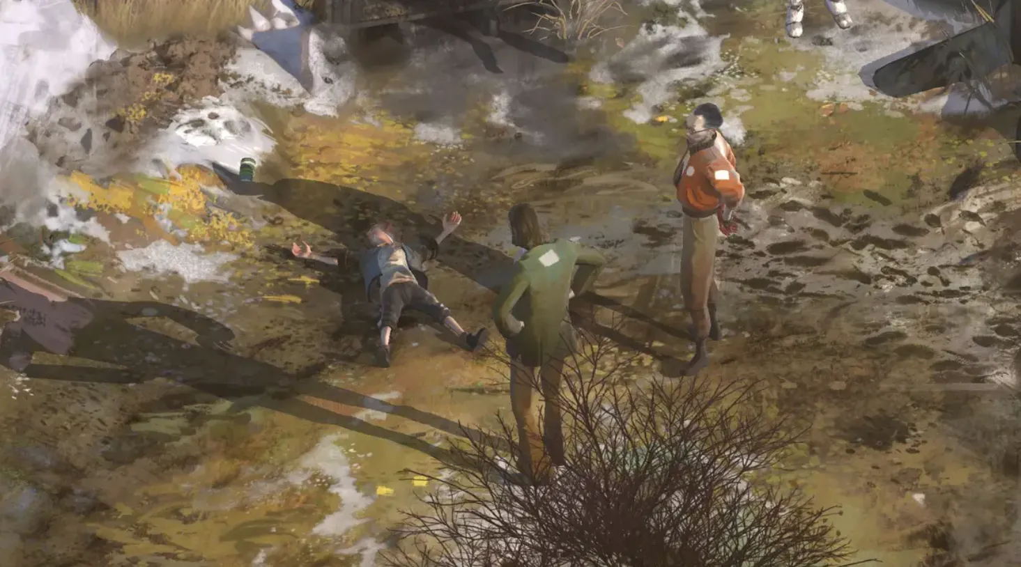 Hình ảnh gameplay của Disco Elysium thể hiện thế giới độc đáo và hệ thống hội thoại đặc trưng