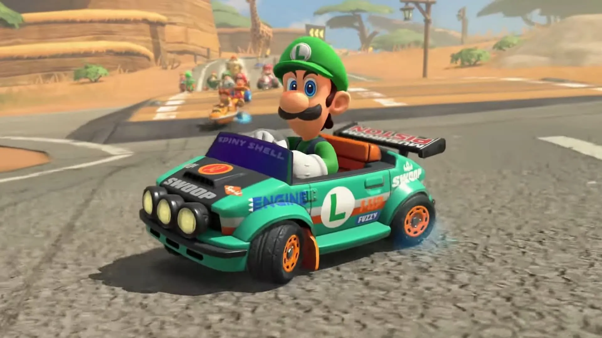 Hình ảnh lối chơi của tựa game Mario Kart World sắp ra mắt, được dùng cho các sự kiện xem trước sớm