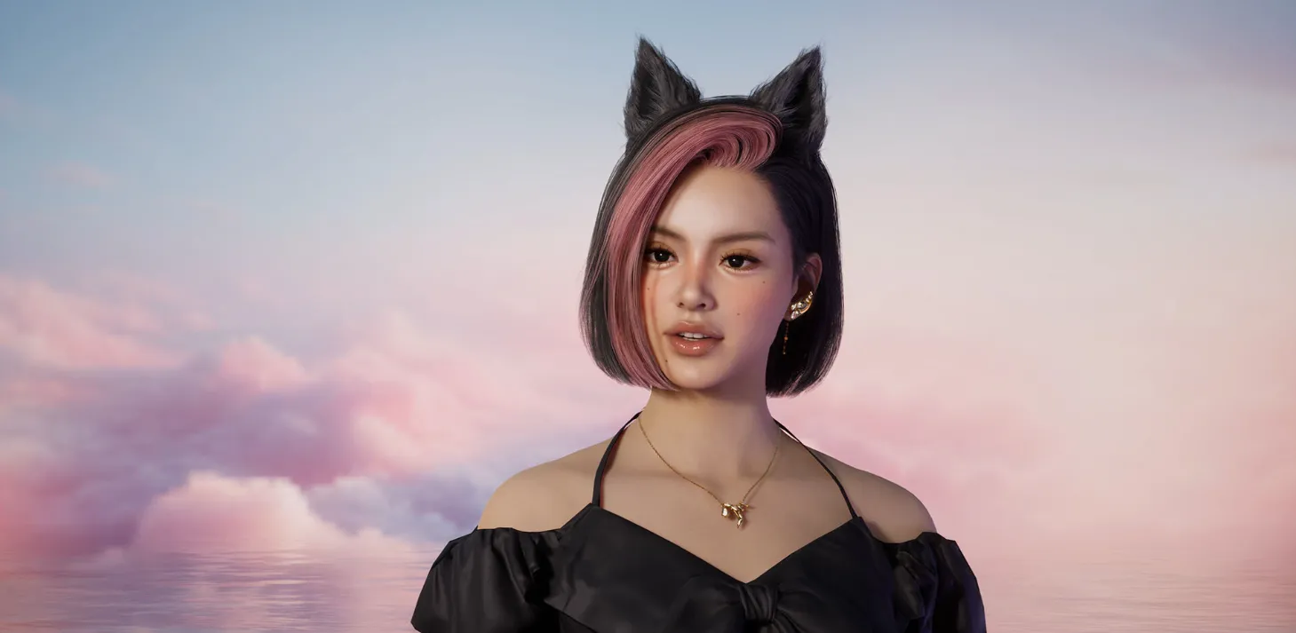 Hình ảnh nhân vật nữ trong game inZOI, tựa game mô phỏng cuộc sống đối thủ của The Sims