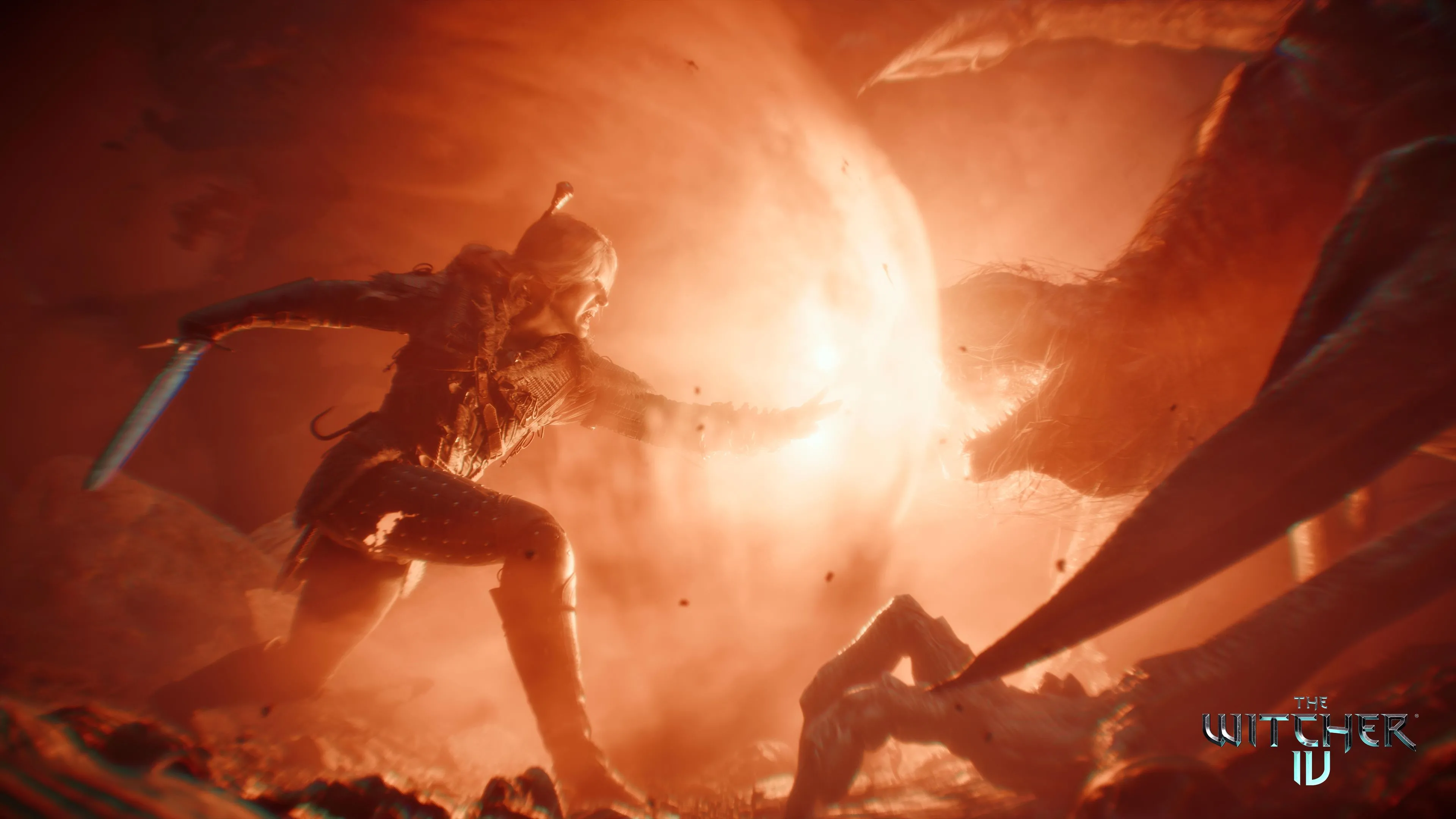 Hình ảnh quảng bá cho The Witcher 4 với logo của CD Projekt Red