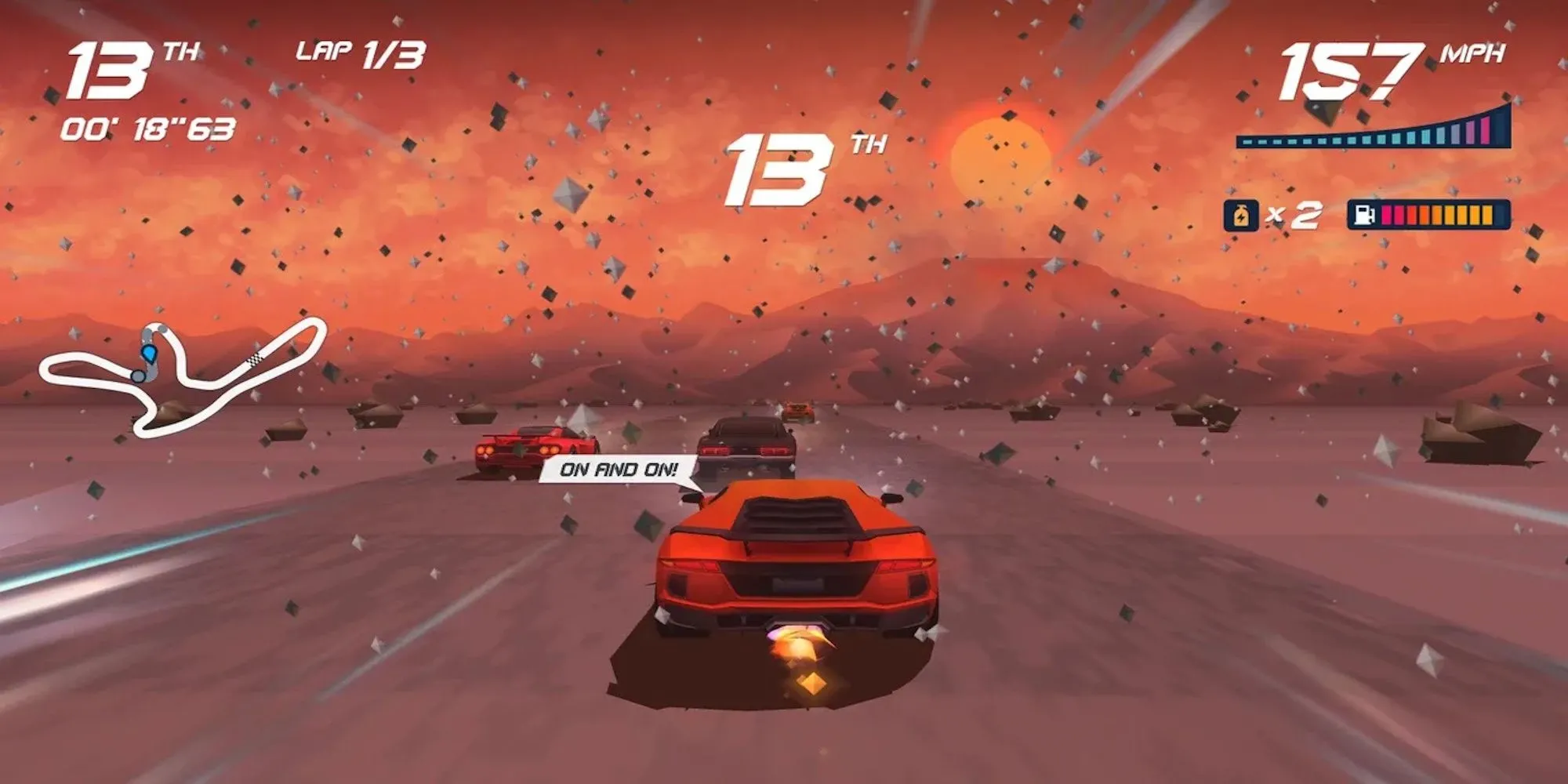Horizon Chase Turbo - game đua xe phong cách retro với đồ họa rực rỡ và lối chơi tốc độ cao
