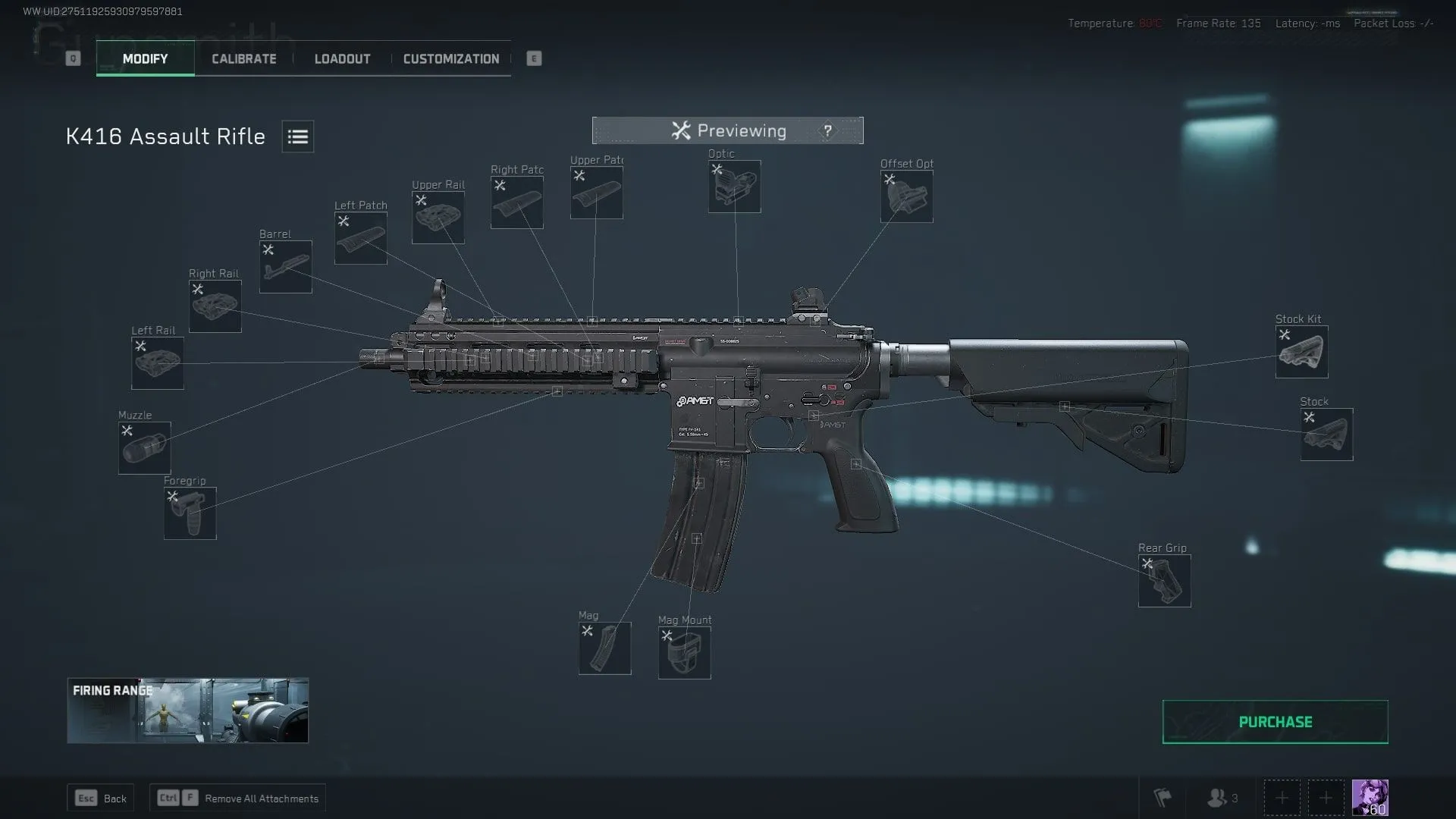K416 assault rifle meta mới trong Delta Force với skin tùy chỉnh