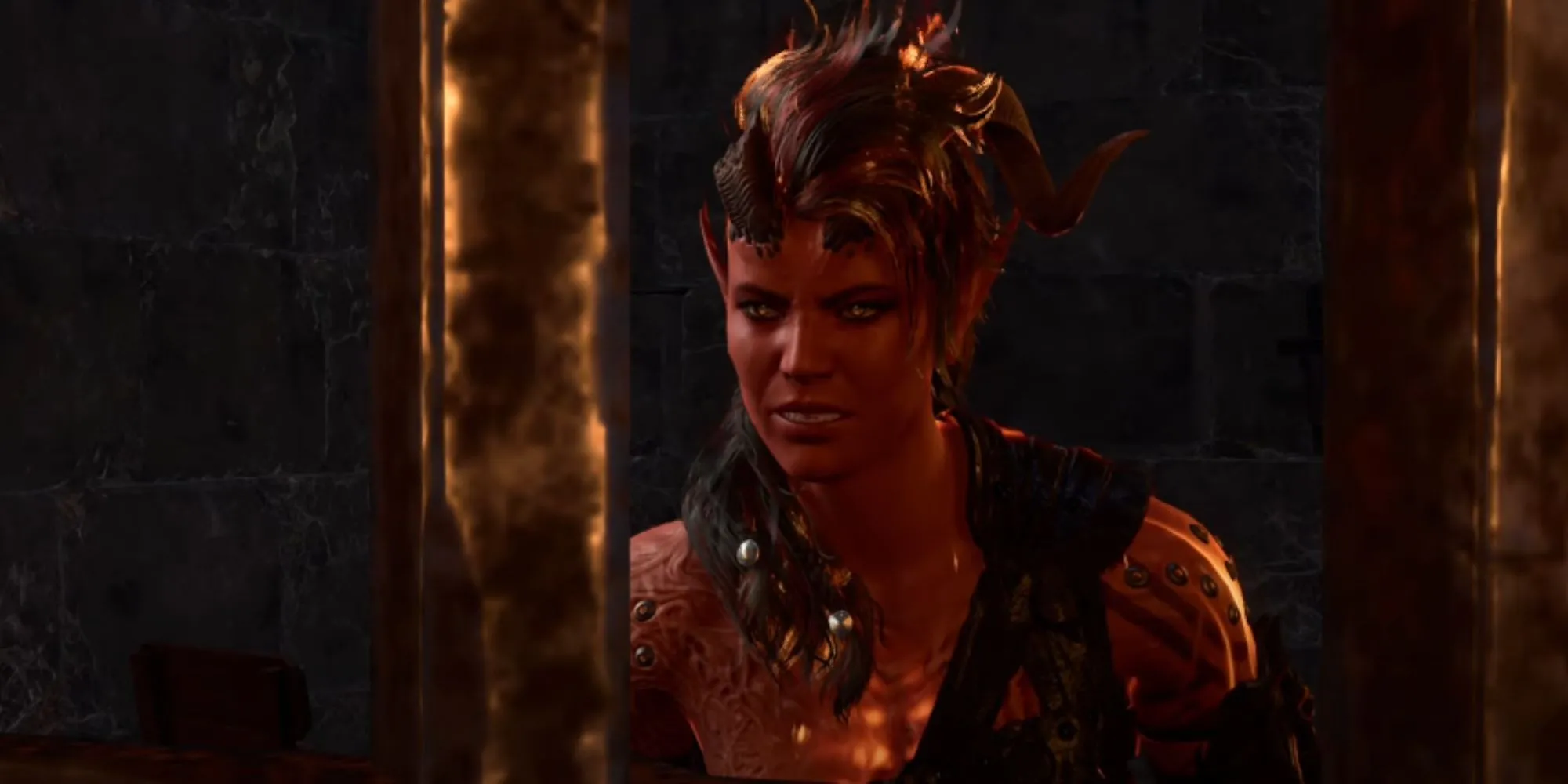 Karlach trong Baldur's Gate 3 bị giam giữ
