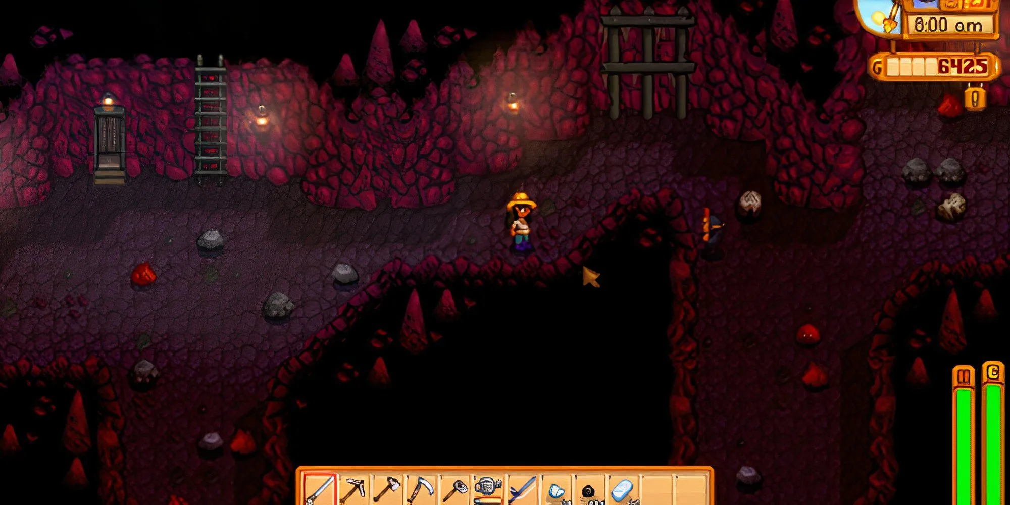 Khám phá hầm mỏ đầy nguy hiểm trong Stardew Valley với chế độ hardcore