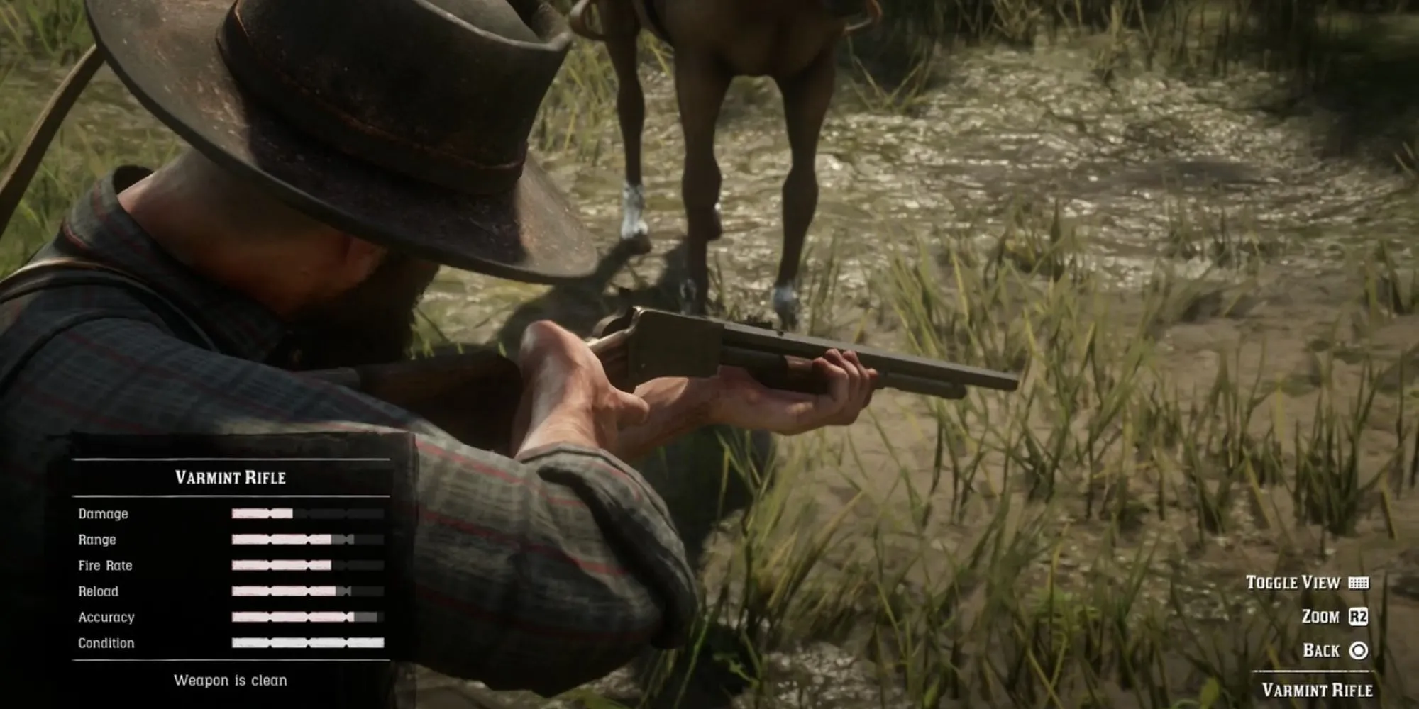Khẩu súng Varmint Rifle chi tiết trong Red Dead Redemption 2 thể hiện tính lịch sử