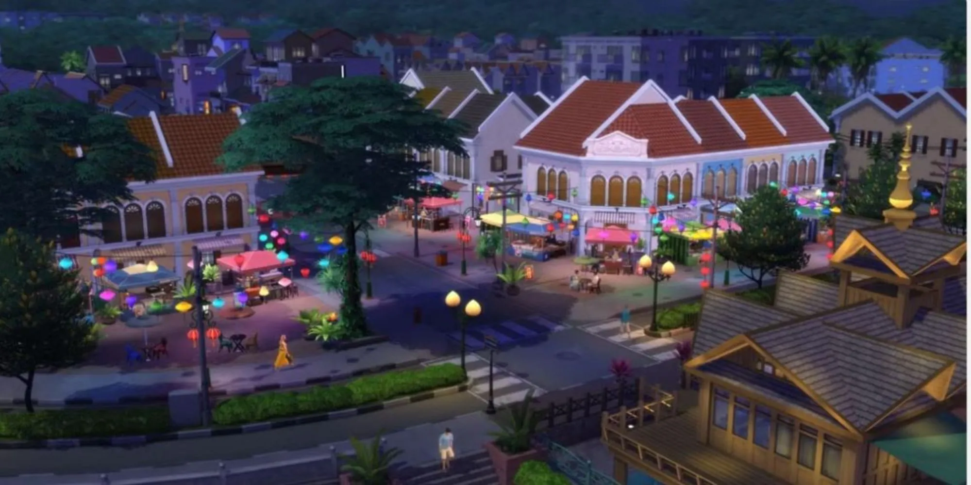 Khu phố tái hiện Stars Hollow trong game The Sims 4