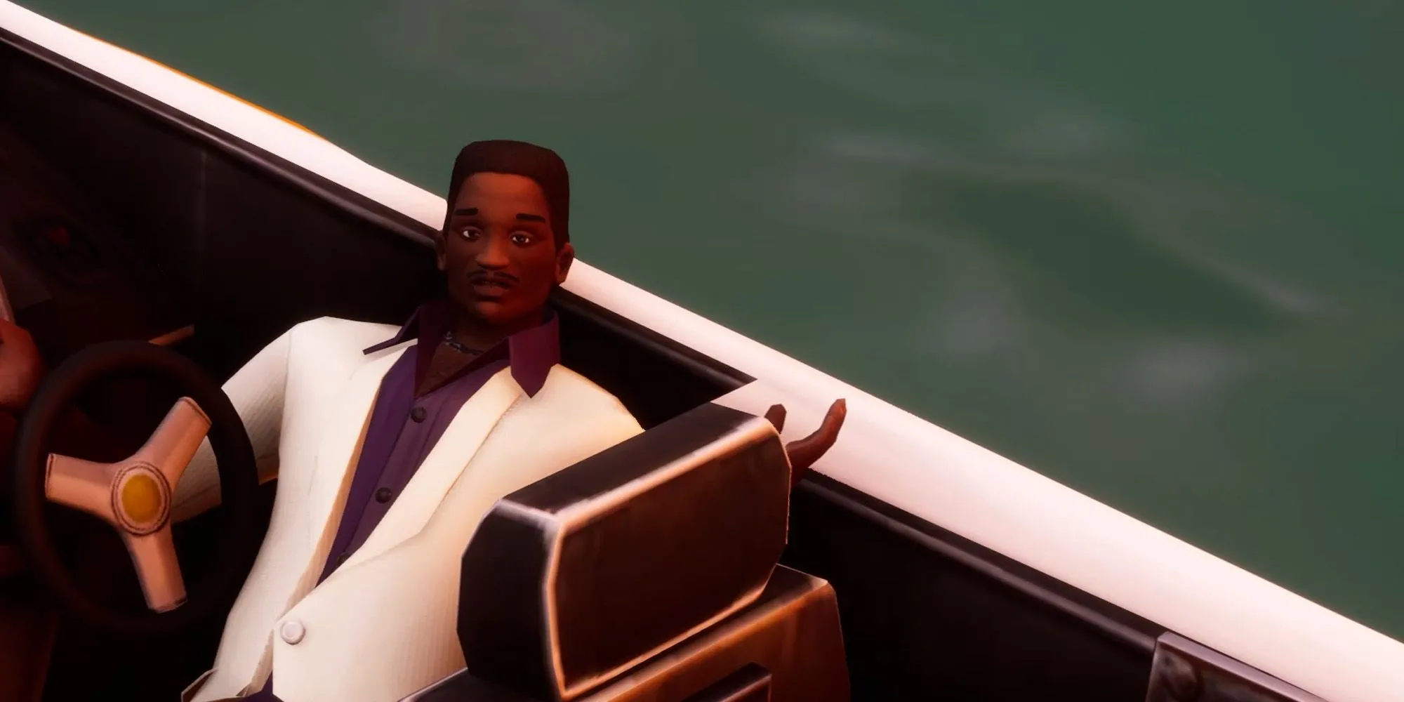Lance Vance trong bộ vest trắng đặc trưng ở GTA Vice City