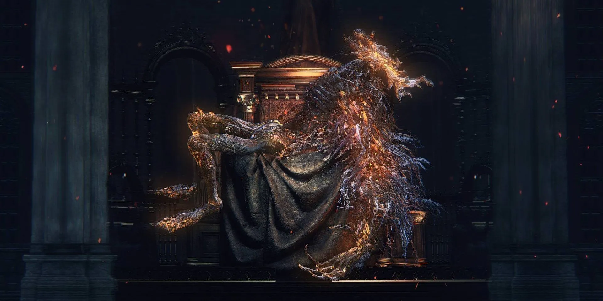 Laurence The First Vicar trùm lửa trong Bloodborne The Old Hunters