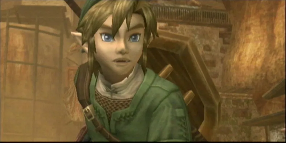 Link dạng sói và Midna trong game The Legend of Zelda Twilight Princess