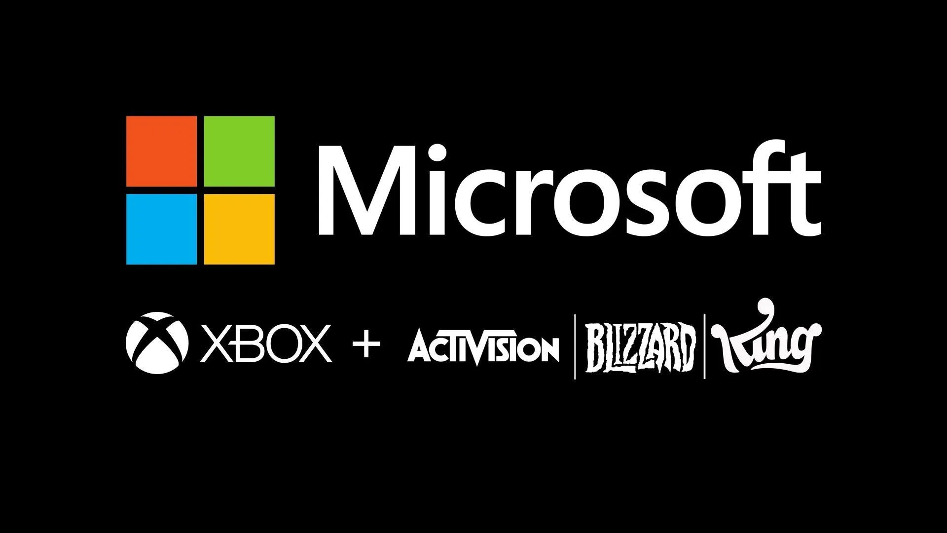 Logo Activision và Microsoft cạnh nhau, biểu tượng cho thương vụ sáp nhập ngành game