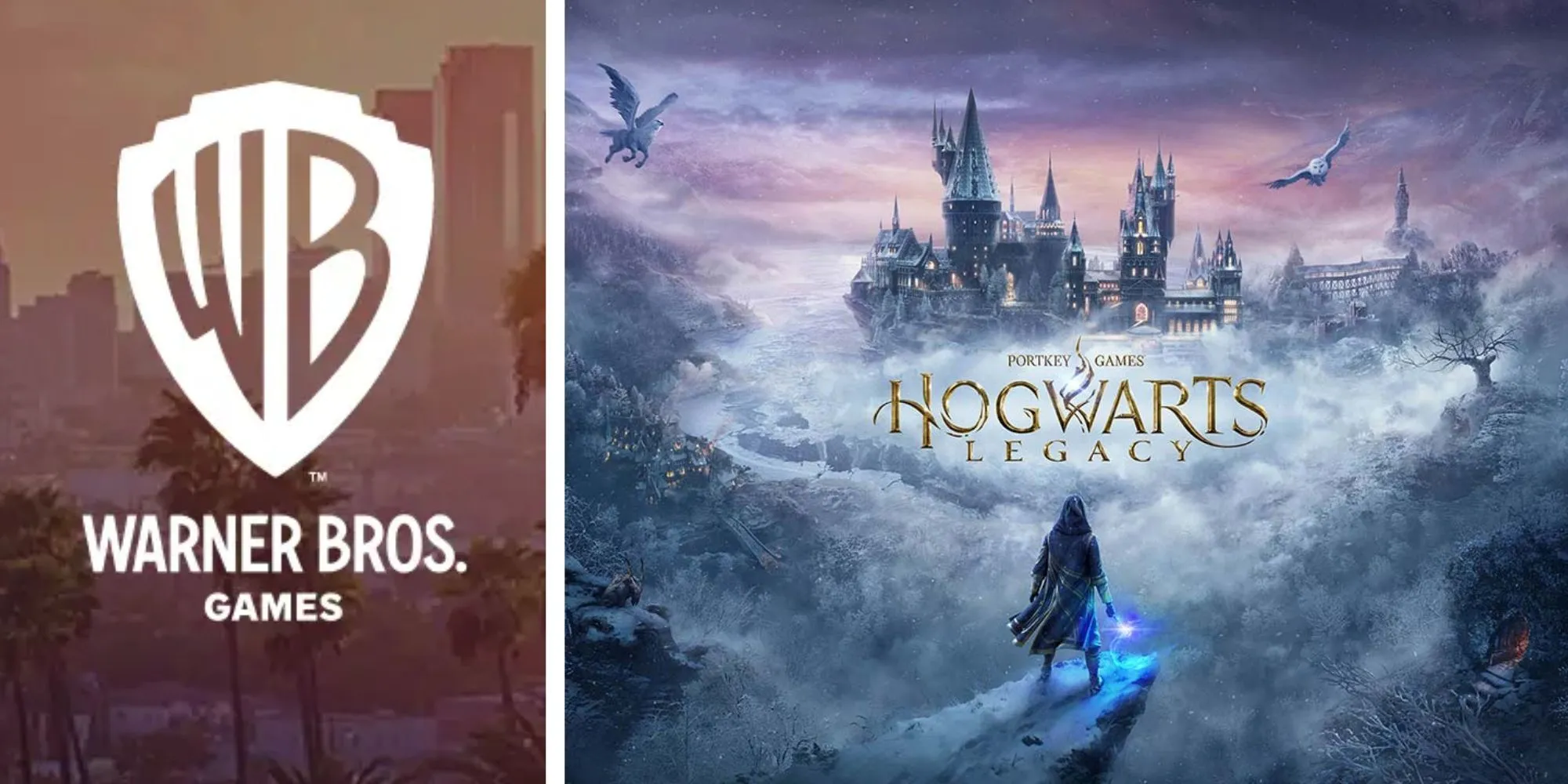 Logo Warner Bros. Games, nhà phát hành Hogwarts Legacy