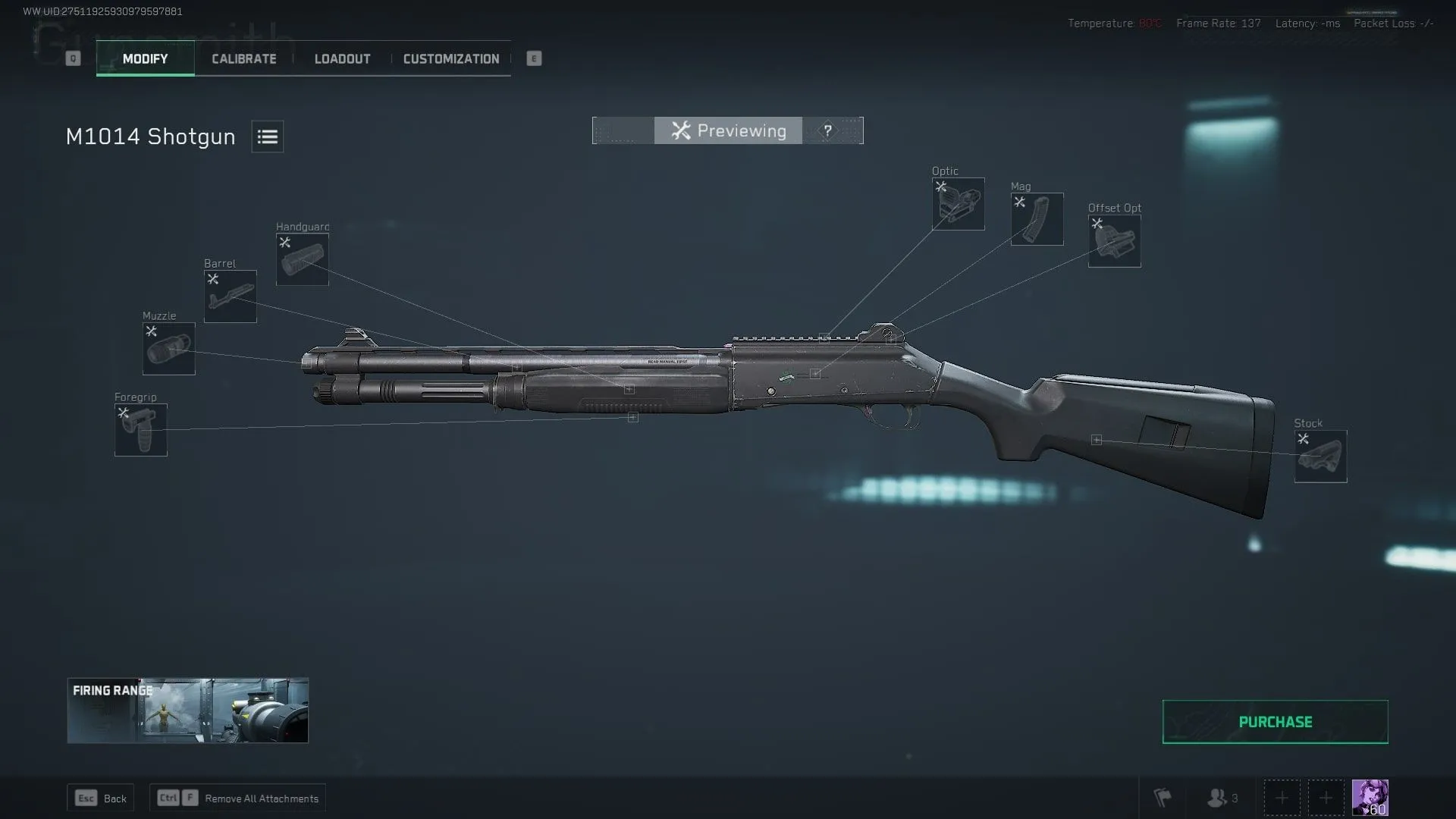 M1014 shotgun trong Delta Force với skin ngụy trang rừng