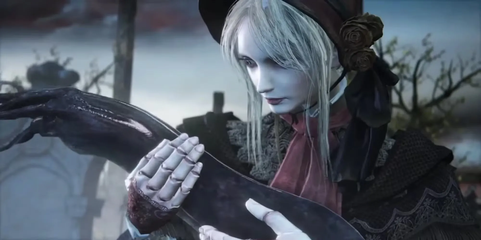 Màn hình kết thúc Childhood's Beginning trong game Bloodborne