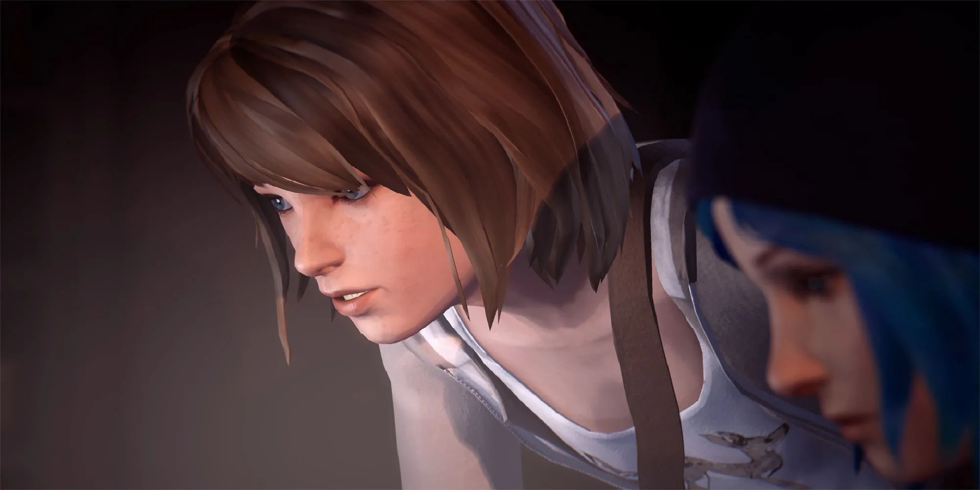 Max Caulfield nhìn máy tính cùng Chloe Price trong Life Is Strange