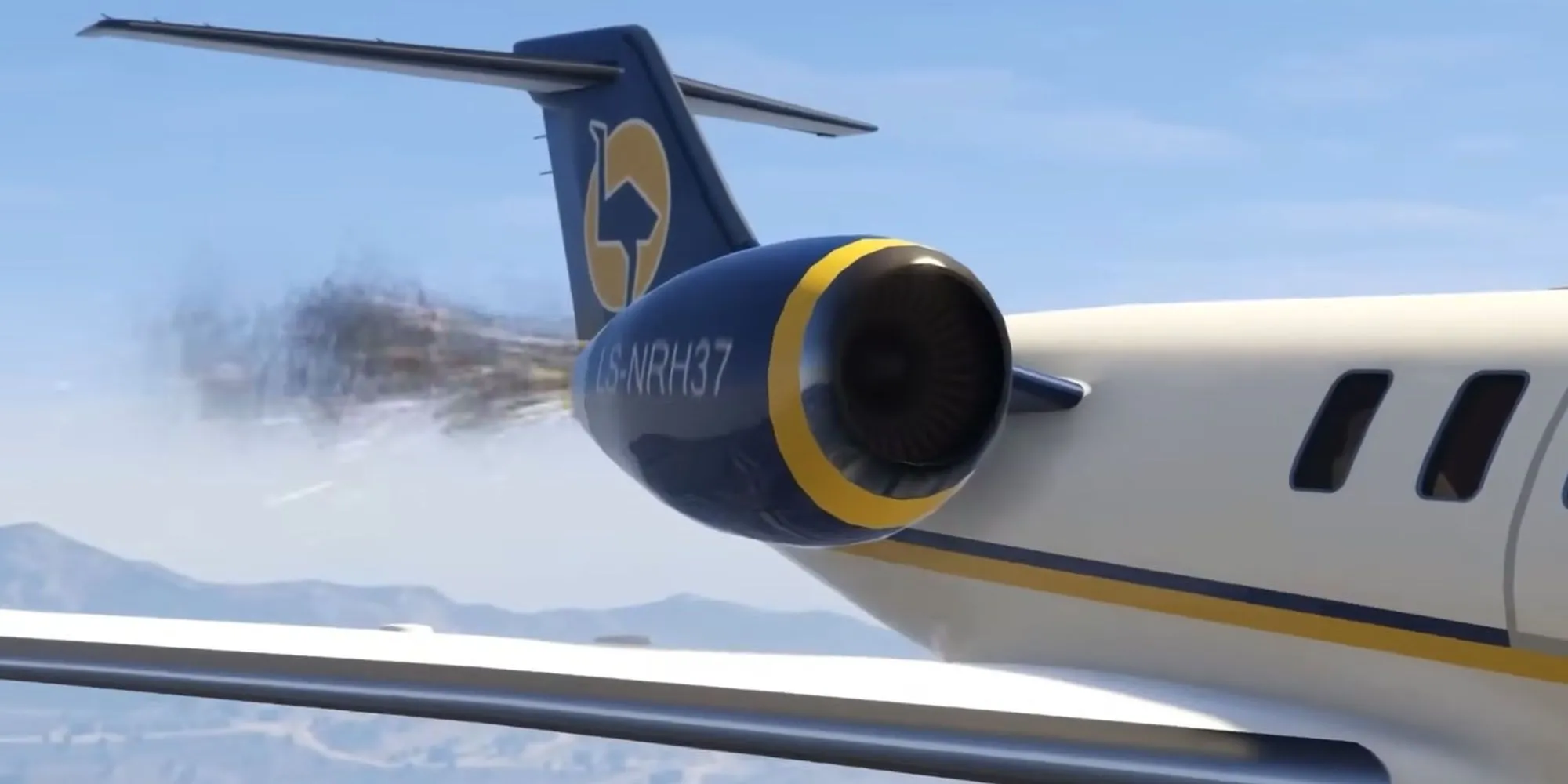 Michael nhắm bắn máy bay trong nhiệm vụ Caida Libre GTA V