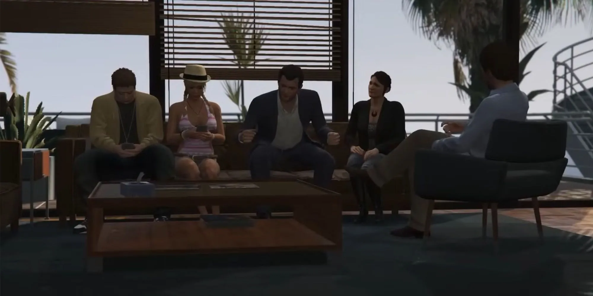 Michael và gia đình De Santa đoàn tụ trong nhiệm vụ Reuniting the Family GTA V