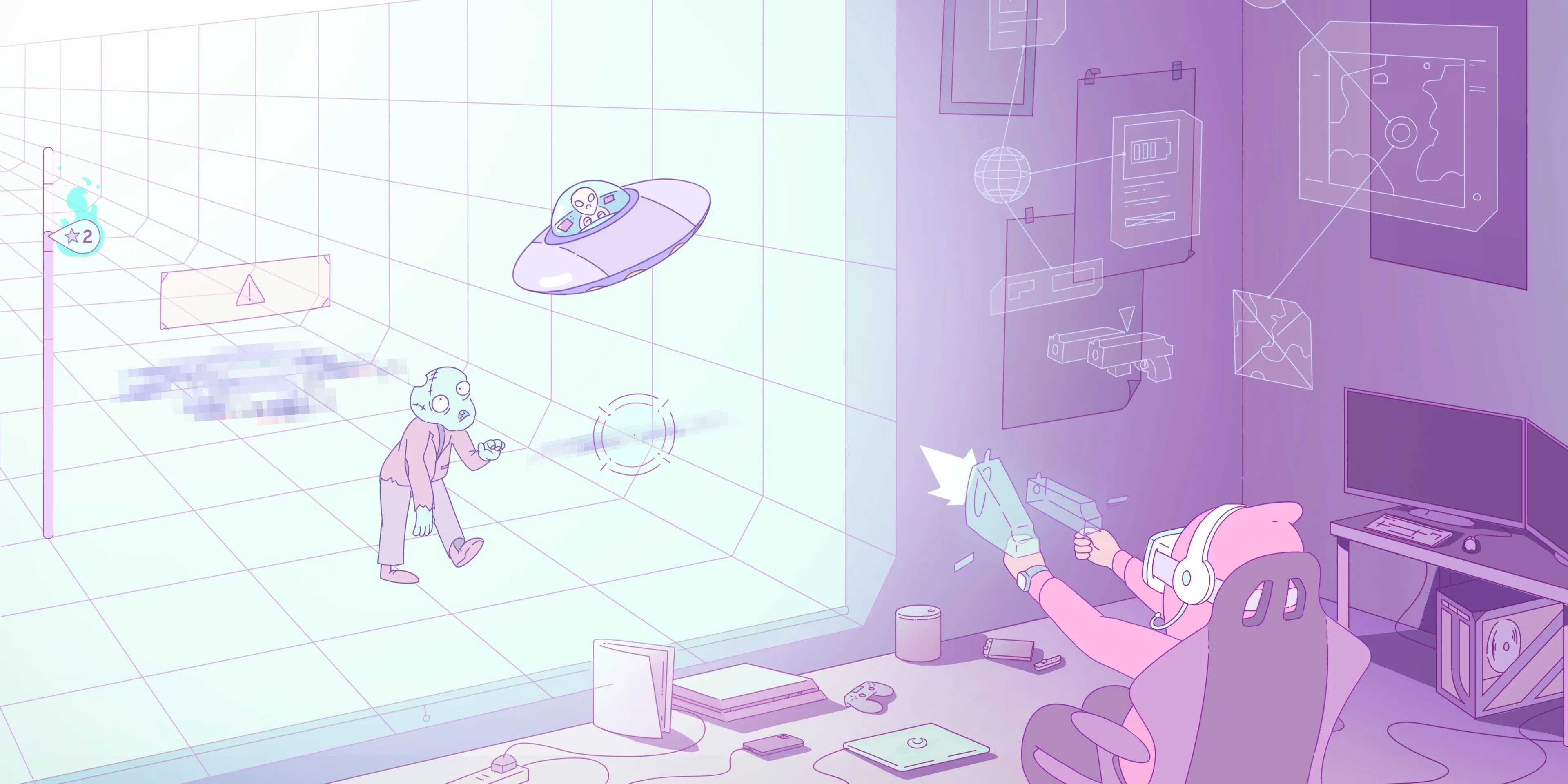 Minigame Dream About Tech trong game nhịp điệu Melatonin