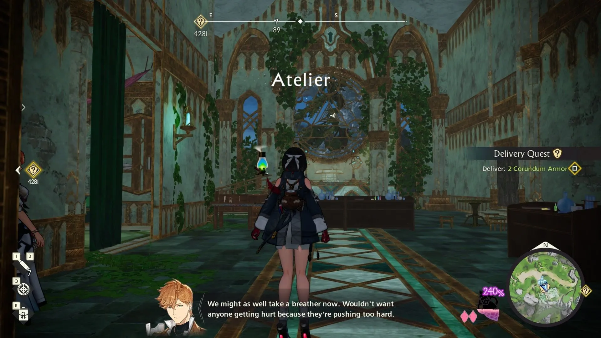 Một căn cứ Atelier được xây dựng trong game Atelier Yumia