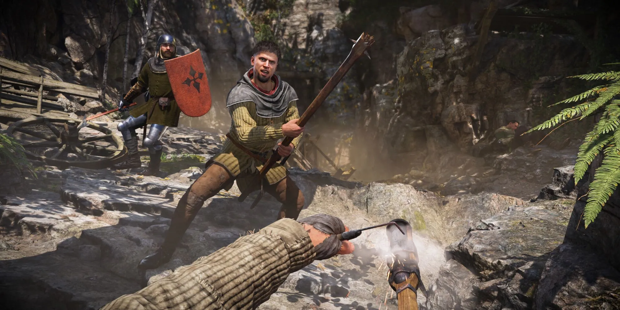 Một cảnh chiến đấu hoặc khung cảnh trong Kingdom Come Deliverance 2