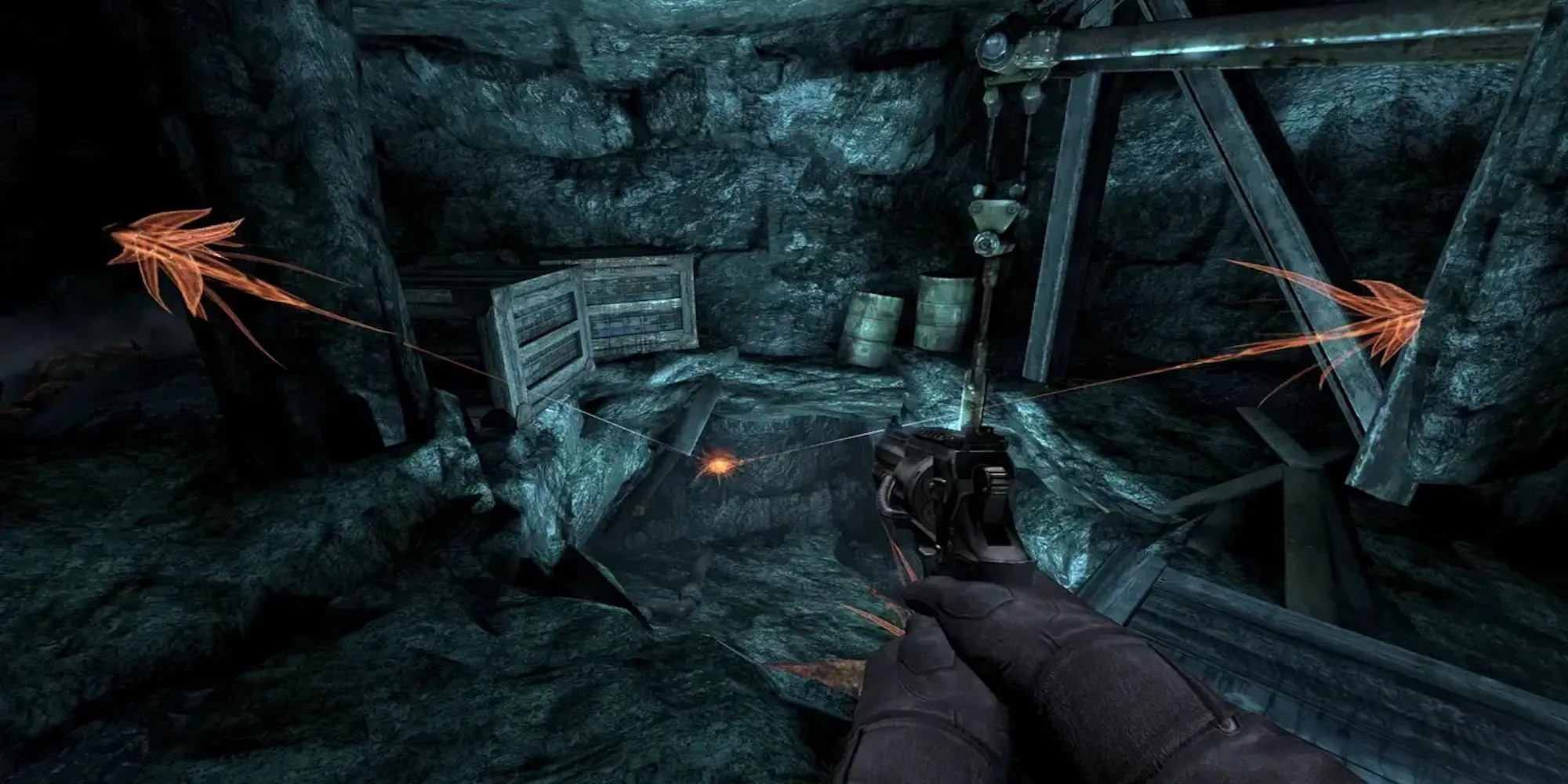 Một cảnh rùng rợn trong game Singularity trên PS3