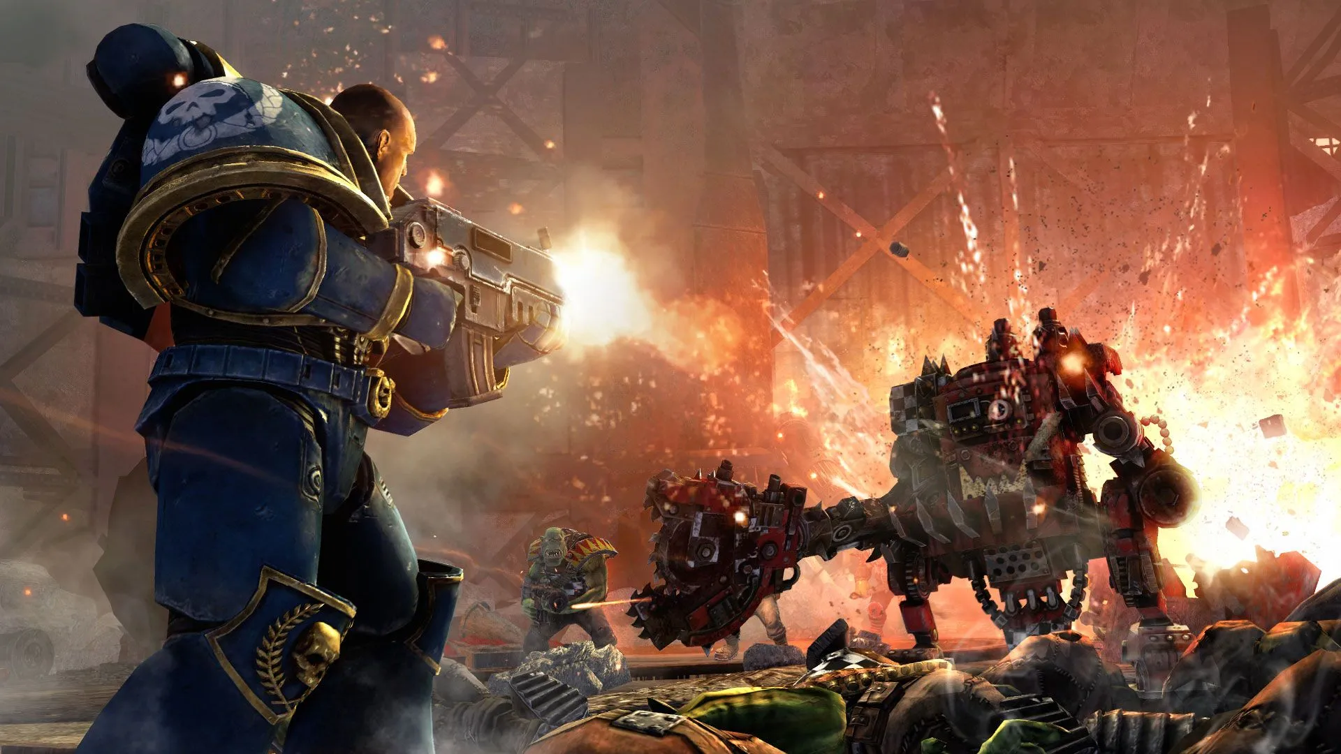 Space Marine 3 Được Công Bố, Saber Vẫn Cam Kết Hỗ Trợ Space Marine 2 1 Một chiến binh Space Marine trong Warhammer 40000