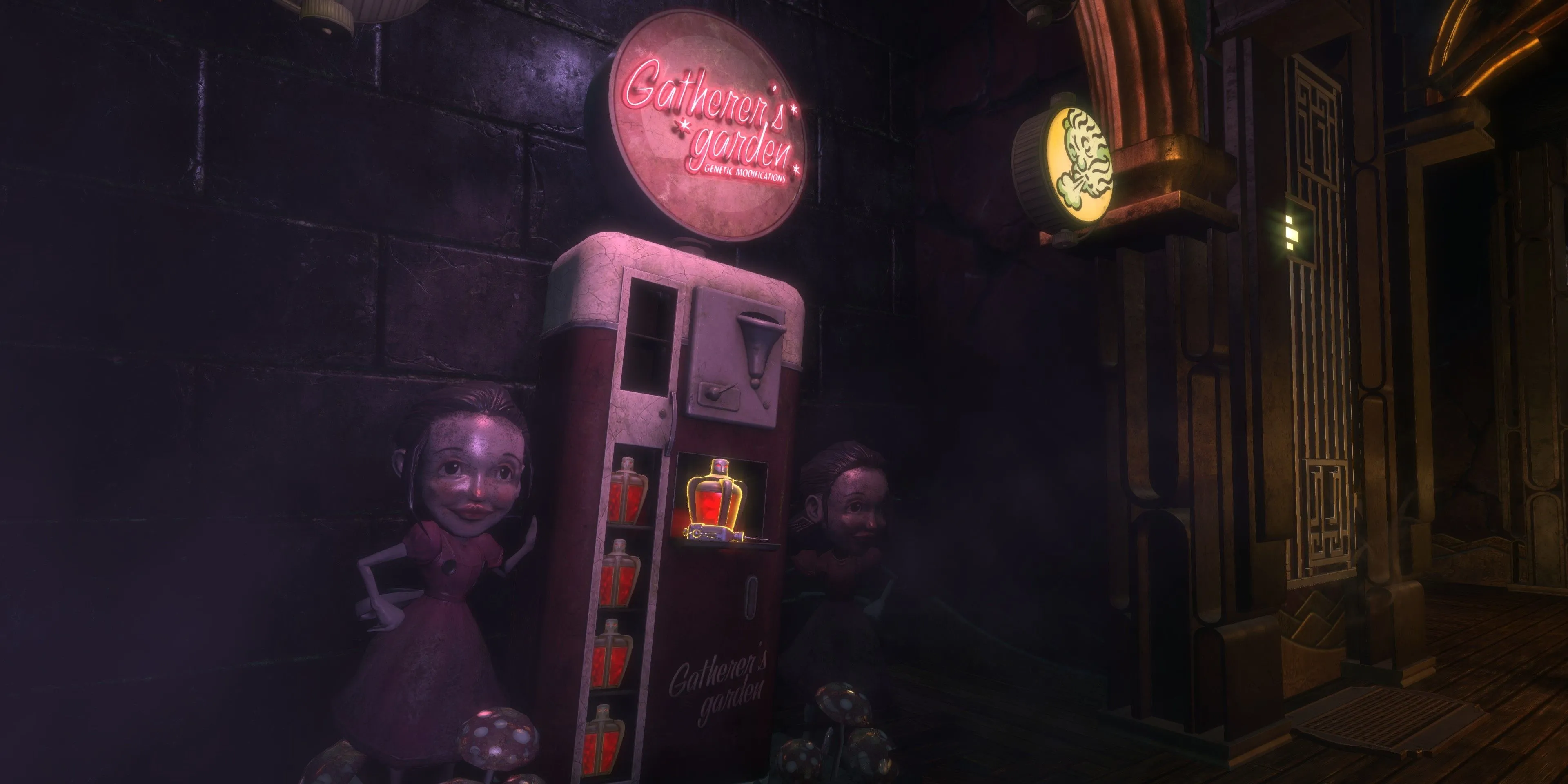 Một Gatherer's Garden, nơi người chơi BioShock có thể mua nâng cấp