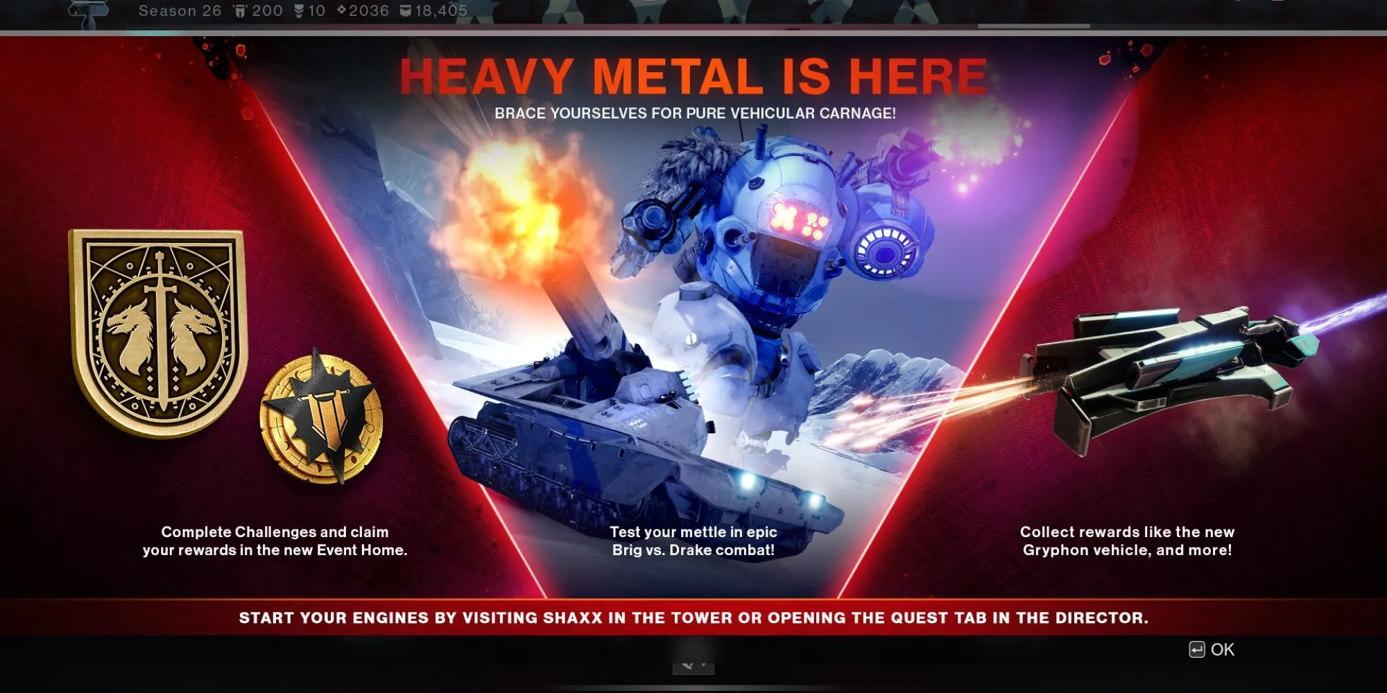 Người chơi Destiny 2 tương tác với Lord Shaxx tại Tháp