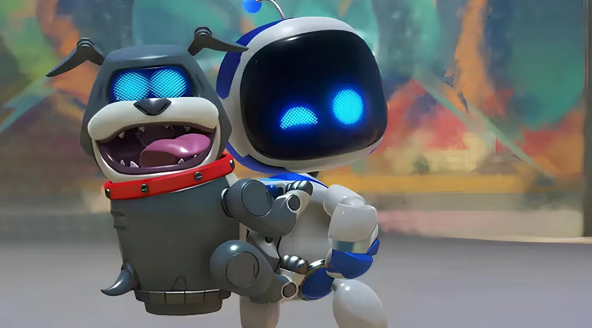 Astro Bot: Game Nhỏ, Thành Công Lớn – Vì Sao Chất Lượng Vượt Số Lượng? 1 Nhân vật Astro Bot đang thực hiện một cú nhảy trong một màn chơi đầy màu sắc và chi tiết của game Astro Bot trên PS5