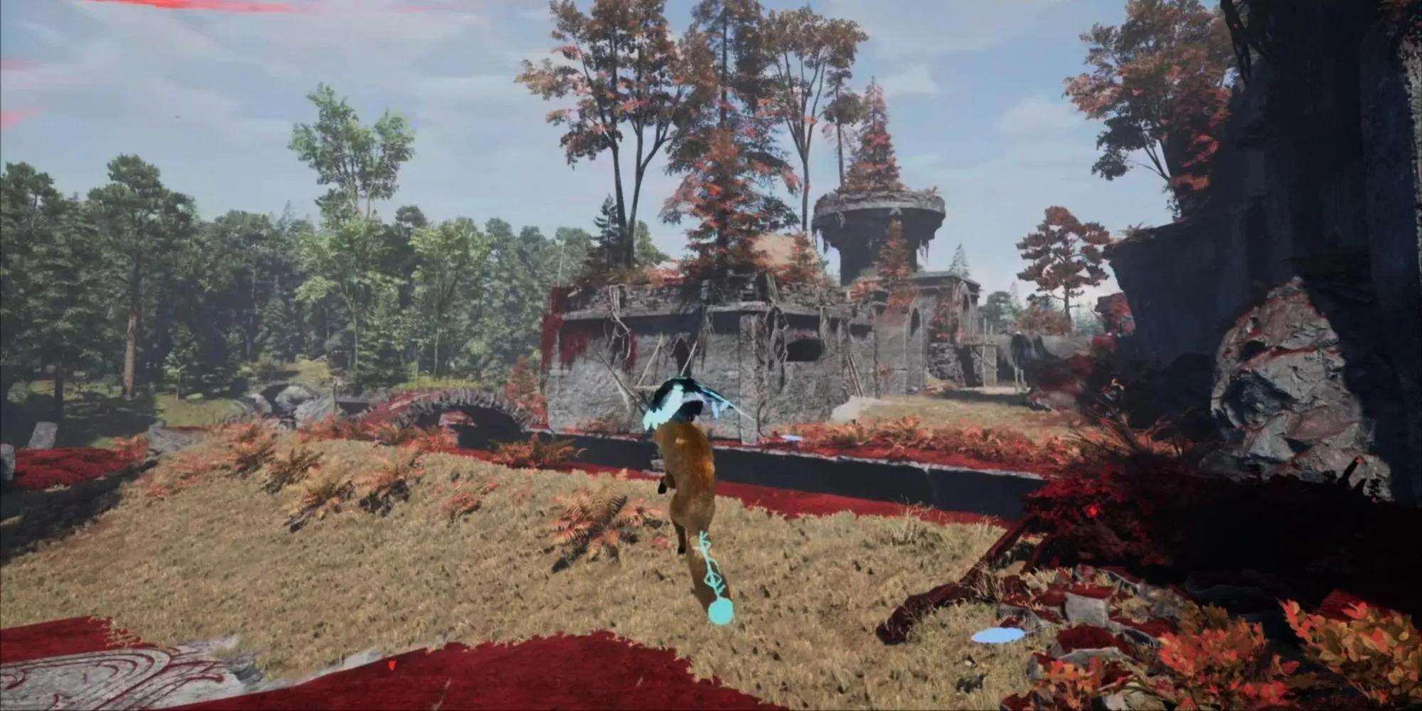 Nhân vật cáo khám phá thế giới mở rộng lớn trong game Spirit of the North 2