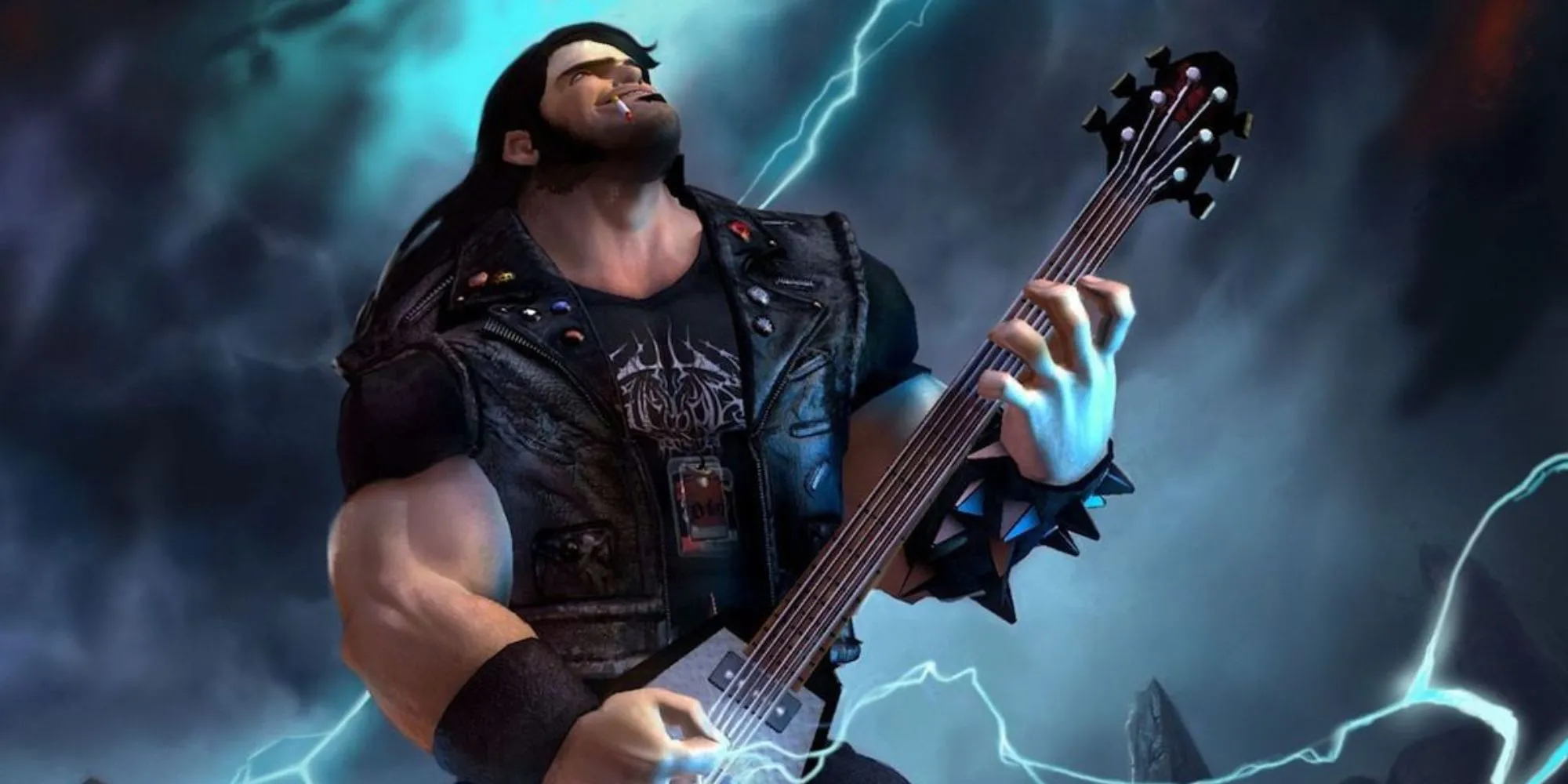 Nhân vật chính Eddy Riggs trong game Brütal Legend