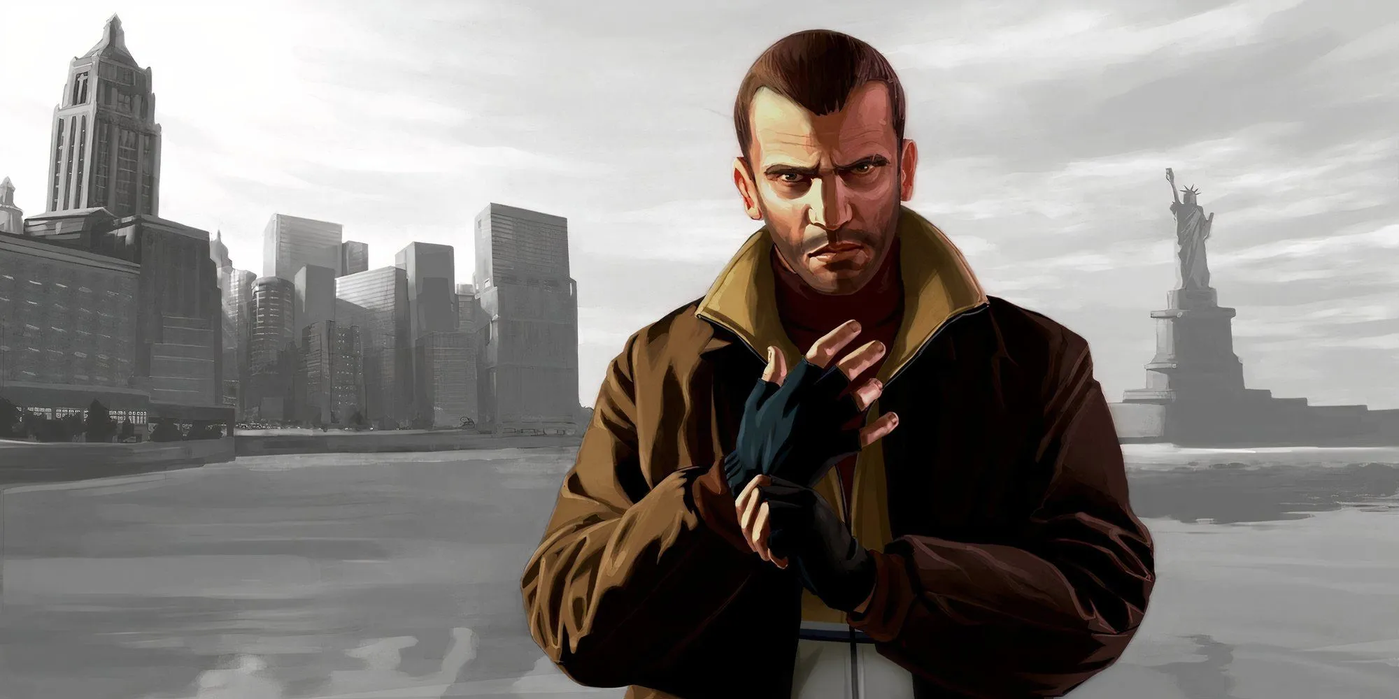 Nhân vật chính Niko Bellic trong Grand Theft Auto IV, game có thể được port lên PS5 và Xbox Series X/S
